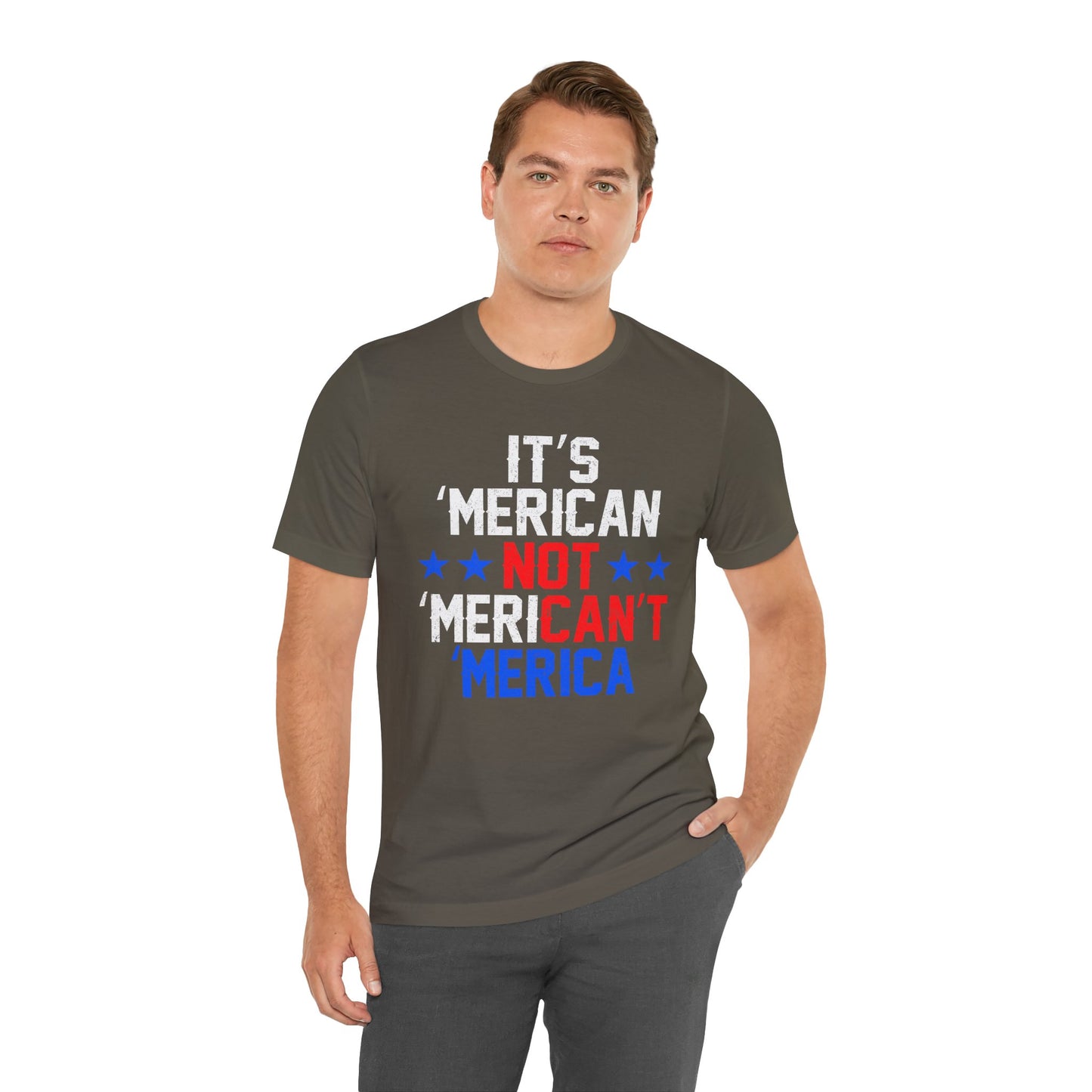 Patriotic USA Stars Graphic Unisex Cotton T-Shirt a5