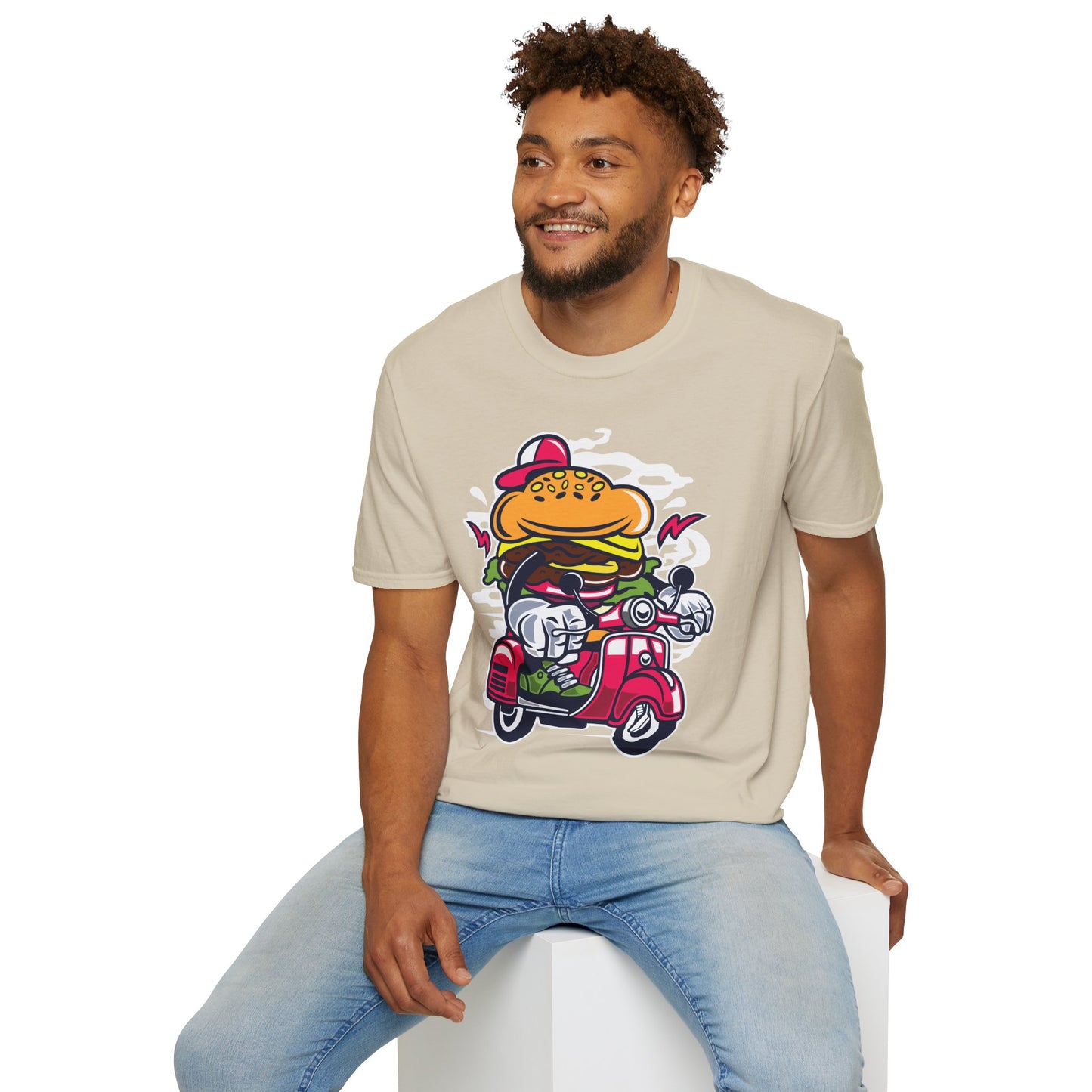 Cartoon T Shirt Animation Tee Funny Unisex Softstyle Gildan 64000 100 Percent Ring Spun Cotton