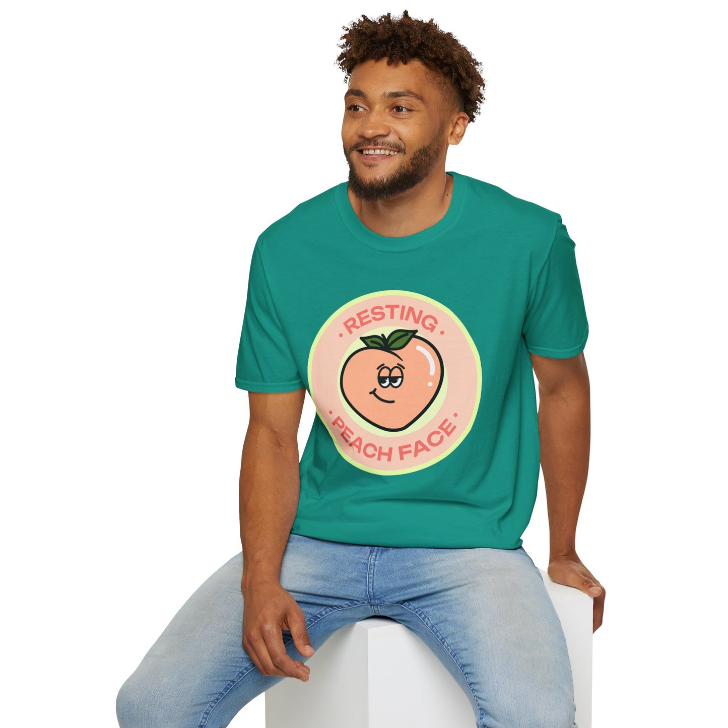 Food Tees, Funny Food T Shirts, Funny T Shirts, Shirt with Fruits, Shirt with Peach