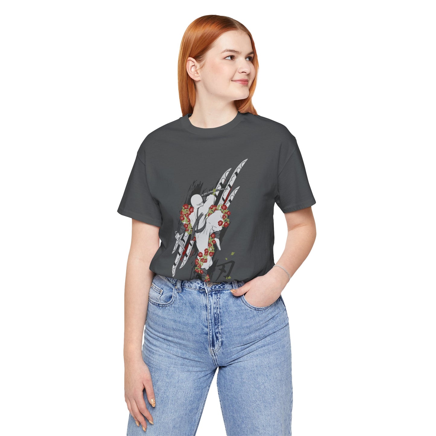 Ninja Samurai Artwork Graphic Unisex Cotton T-Shirt r5