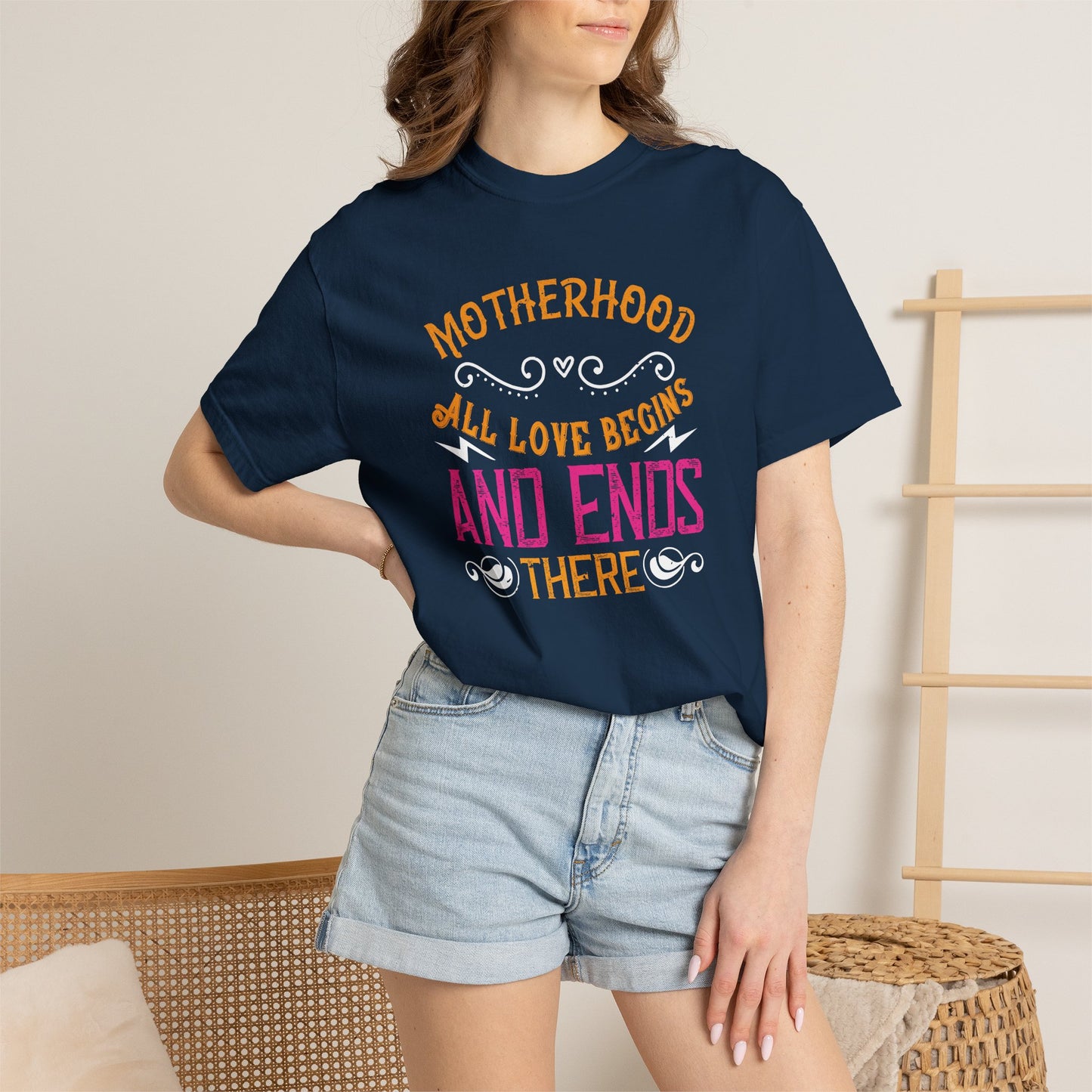 Mom T-shirt Mother Day Mama Tee Unisex Comfort Colors Garment-Dyed Cotton h85