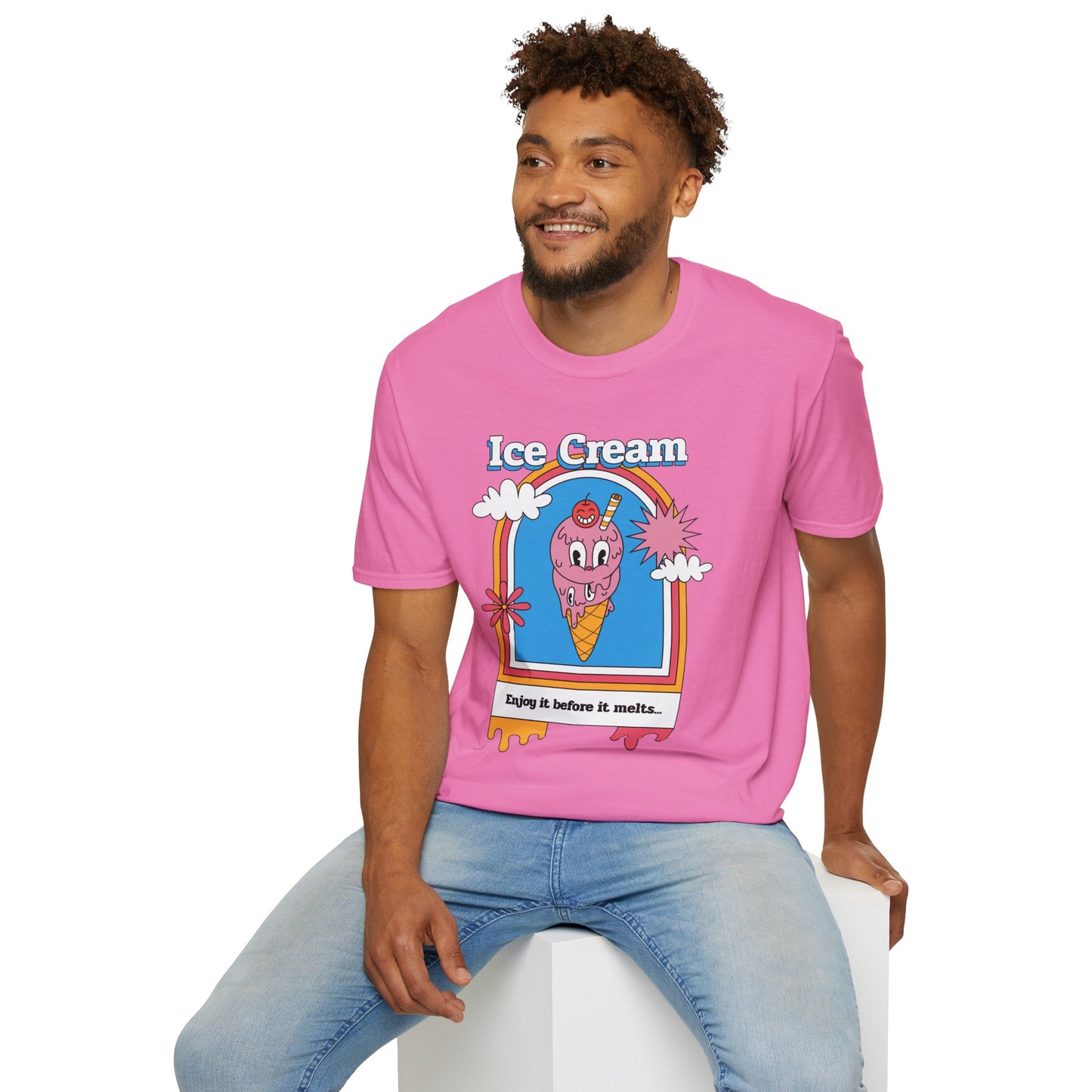 Food Tees, Funny Food T Shirts, Funny T Shirts, Shirt with Food, Junk Food Tees, Shirt with Ice Cream, Ice Cream T-Shirt