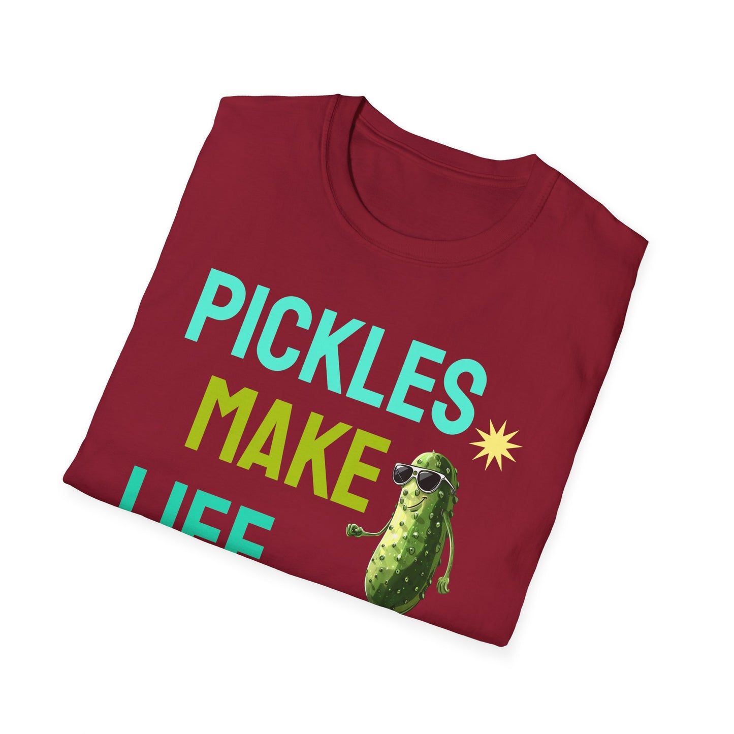 Food Tees, Funny Food T Shirts, Funny T Shirts, Shirt with Vegetables, Shirt with Pickle