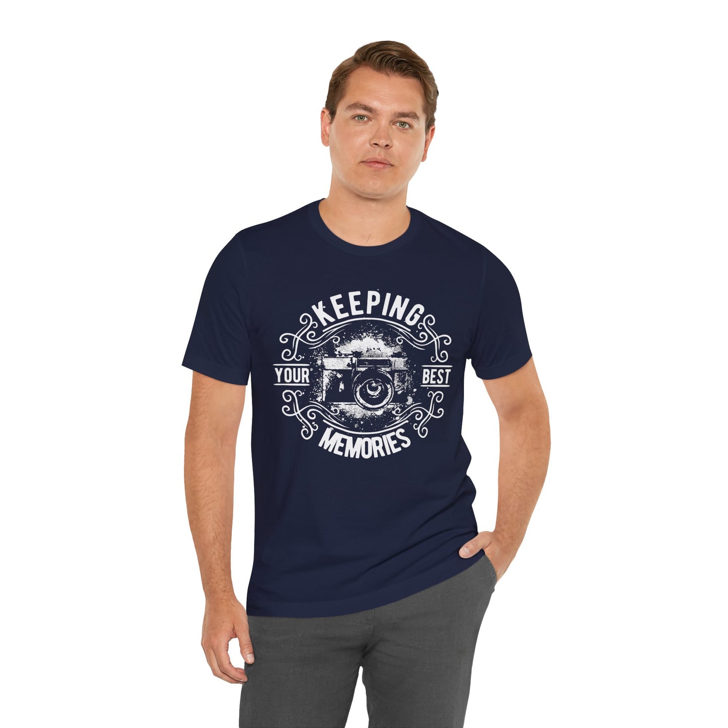 Keeping Your Best Memories T-Shirt Vintage Camera Graphic T-Shirt A-5