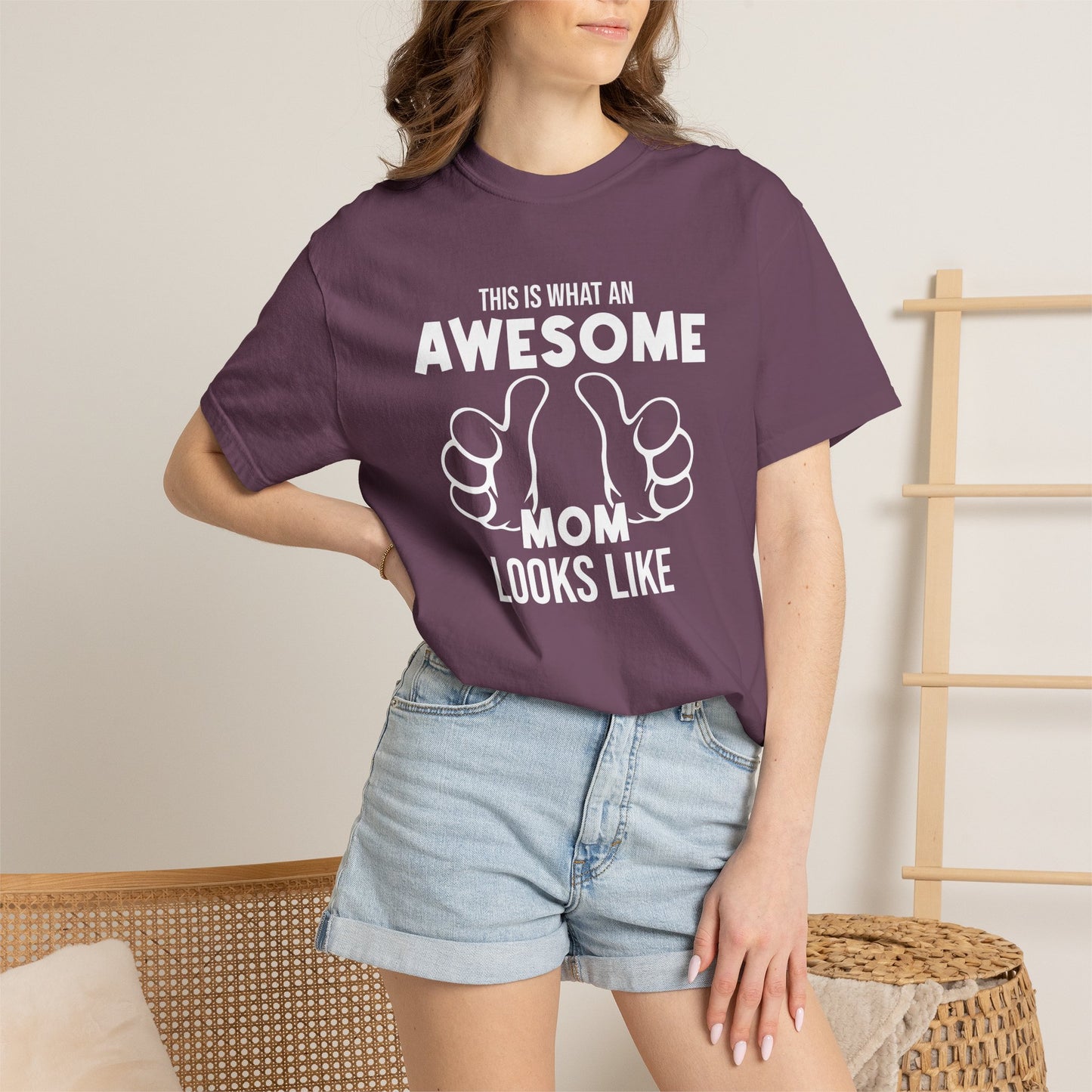 Mom T-shirt Mother's Day Mama Tee Unisex Comfort Colors Garment-Dyed Cotton h25