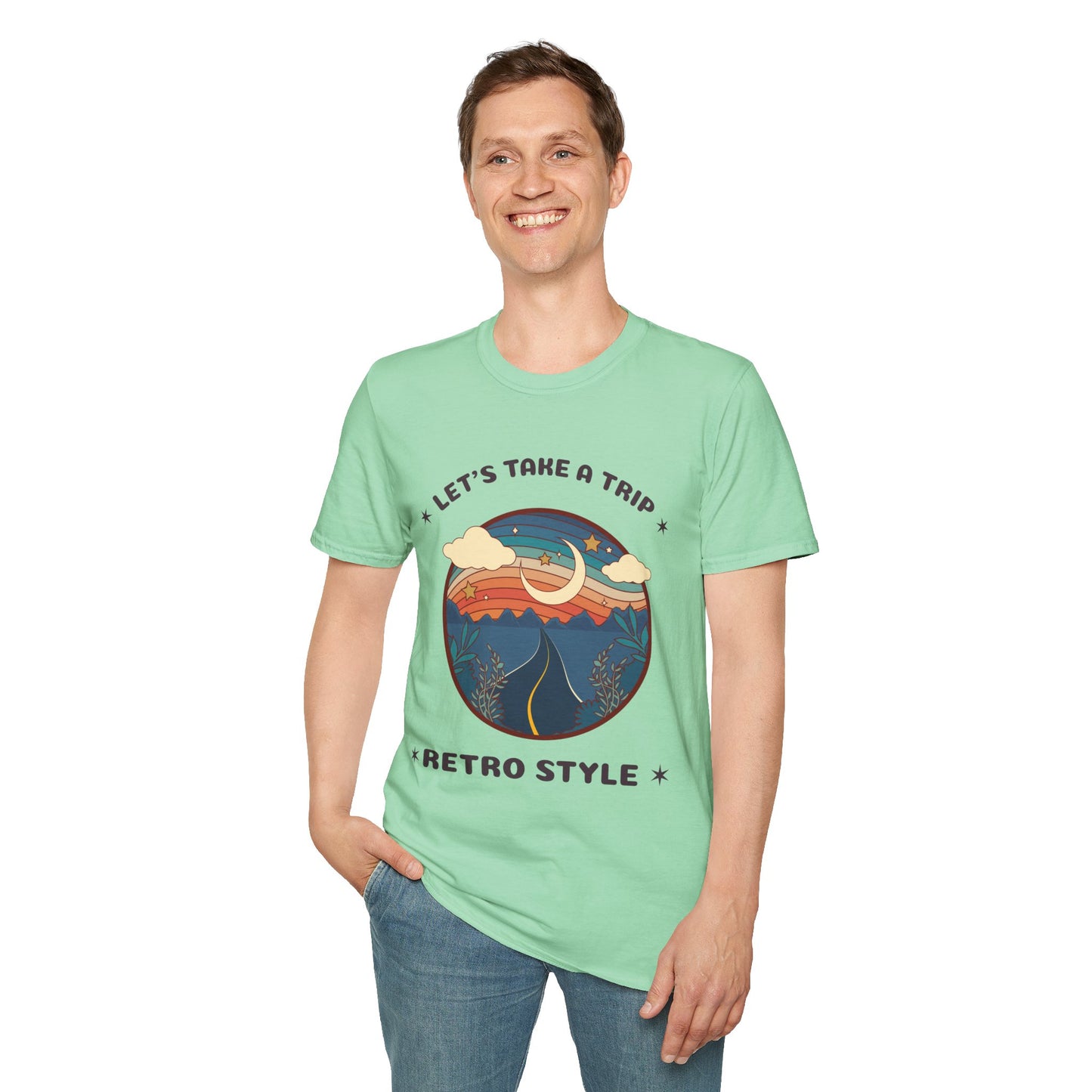Retro T Shirt, Retro Design Shirt, Retro Art Tee Shirt, T-shirt with Retro Style