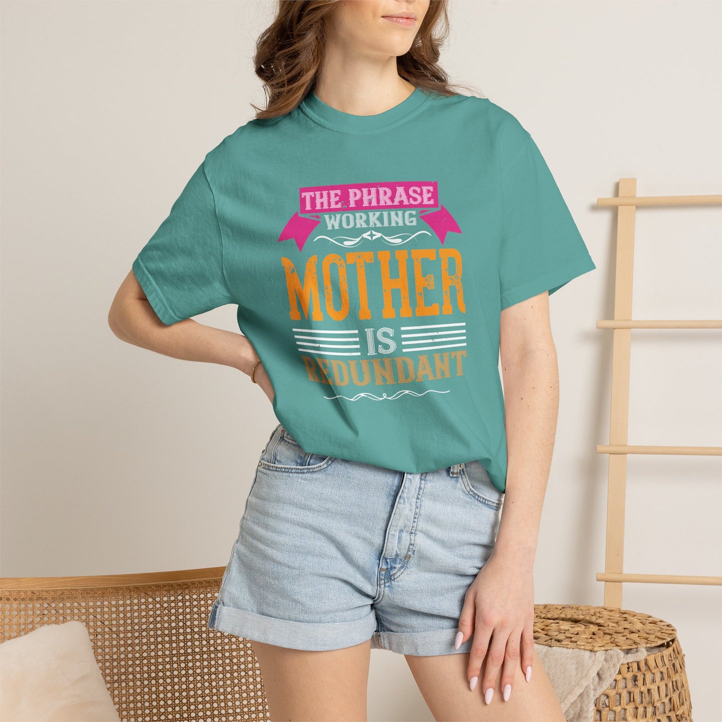 Mom T-shirt Mother Day Mama Tee Unisex Comfort Colors Garment-Dyed Cotton h94