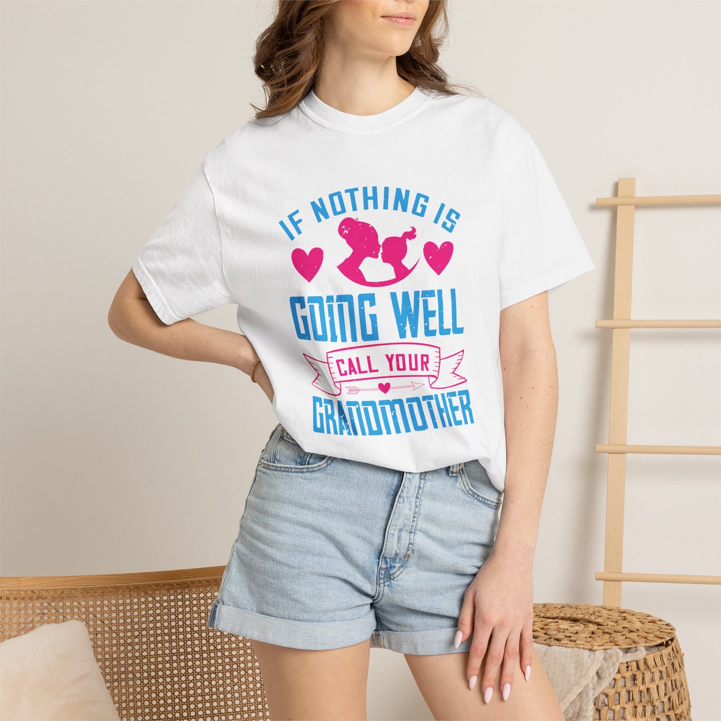 Grandma T-shirt Mother Day Mama Tee Unisex Comfort Colors Garment-Dyed Cotton h76