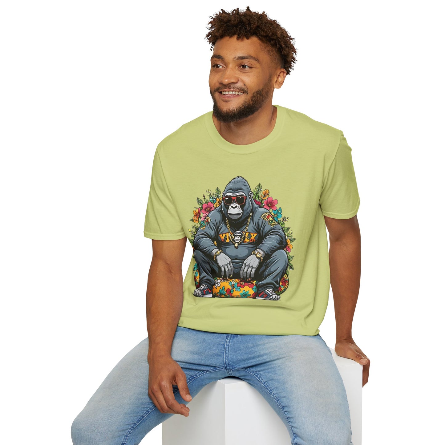 Animals Tees, Funny Animals Shirt, T Shirts with Funny Animals, T-Shirt with Gorilla, Monkey Tees