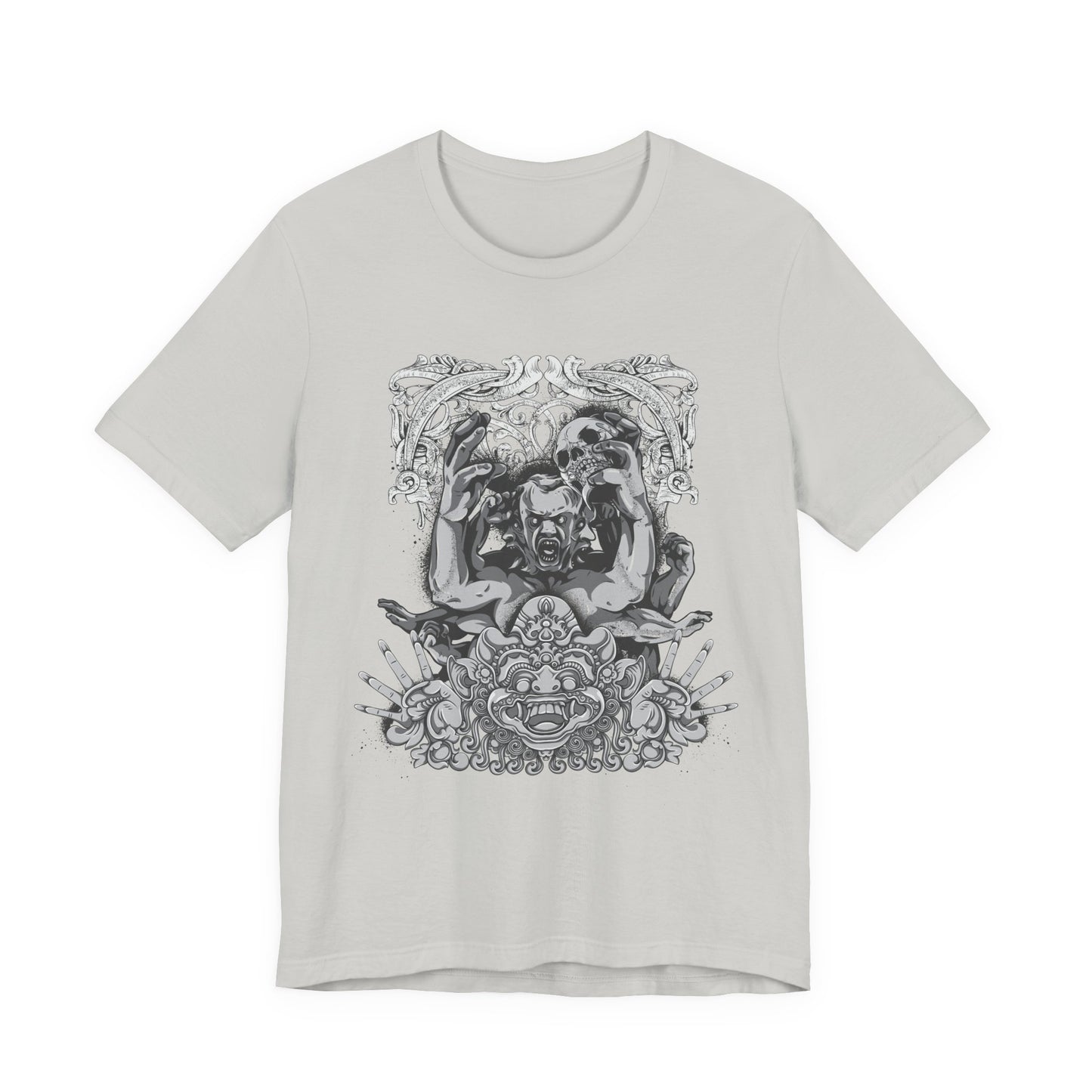 Mask Artwork Illustration Graphic Unisex Cotton T-Shirt r17
