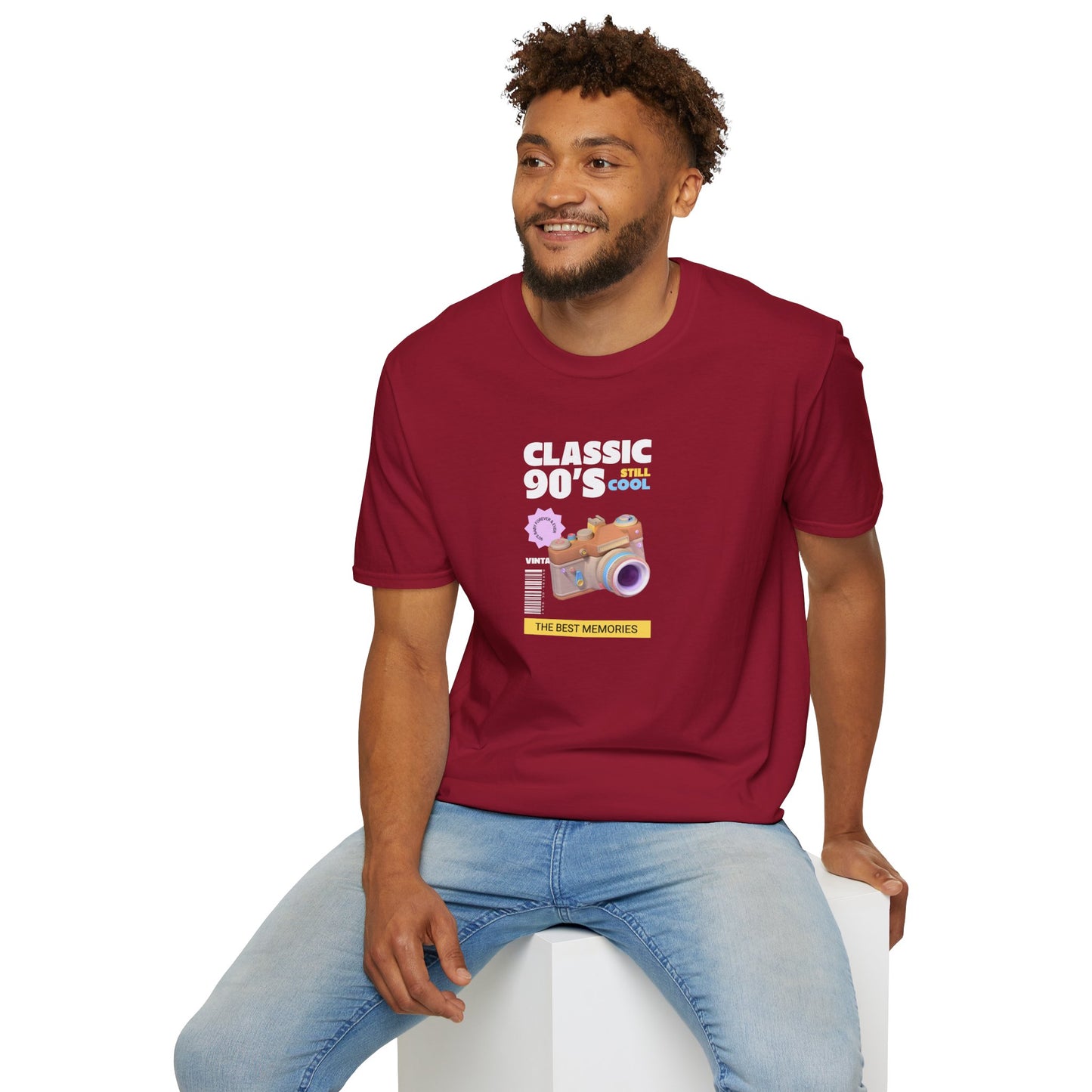 90s Camera T-Shirt Classic 90s Cool Unisex Cotton Retro Photography Tee