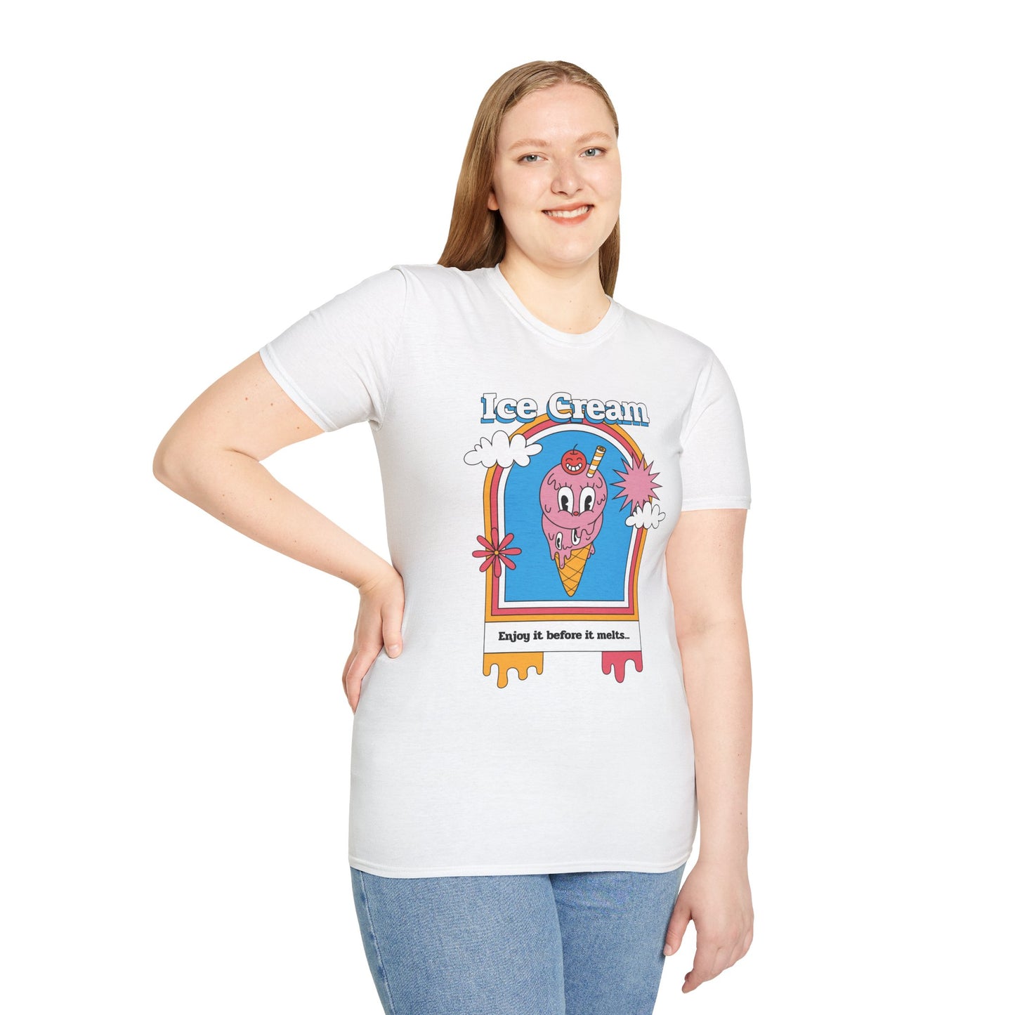 Food Tees, Funny Food T Shirts, Funny T Shirts, Shirt with Food, Junk Food Tees, Shirt with Ice Cream, Ice Cream T-Shirt