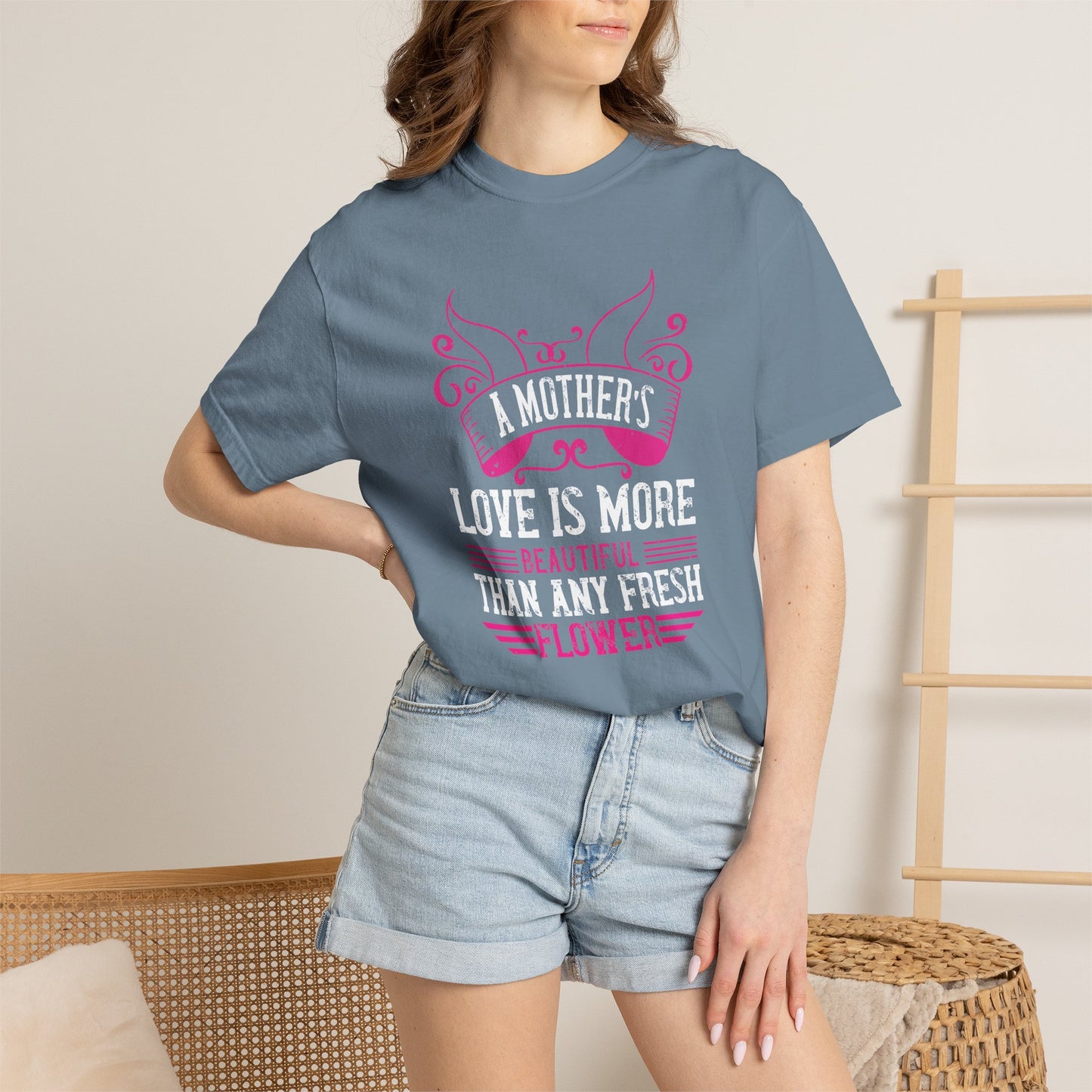 Mom T-shirt Mother Day Mama Tee Unisex Comfort Colors Garment-Dyed Cotton h59