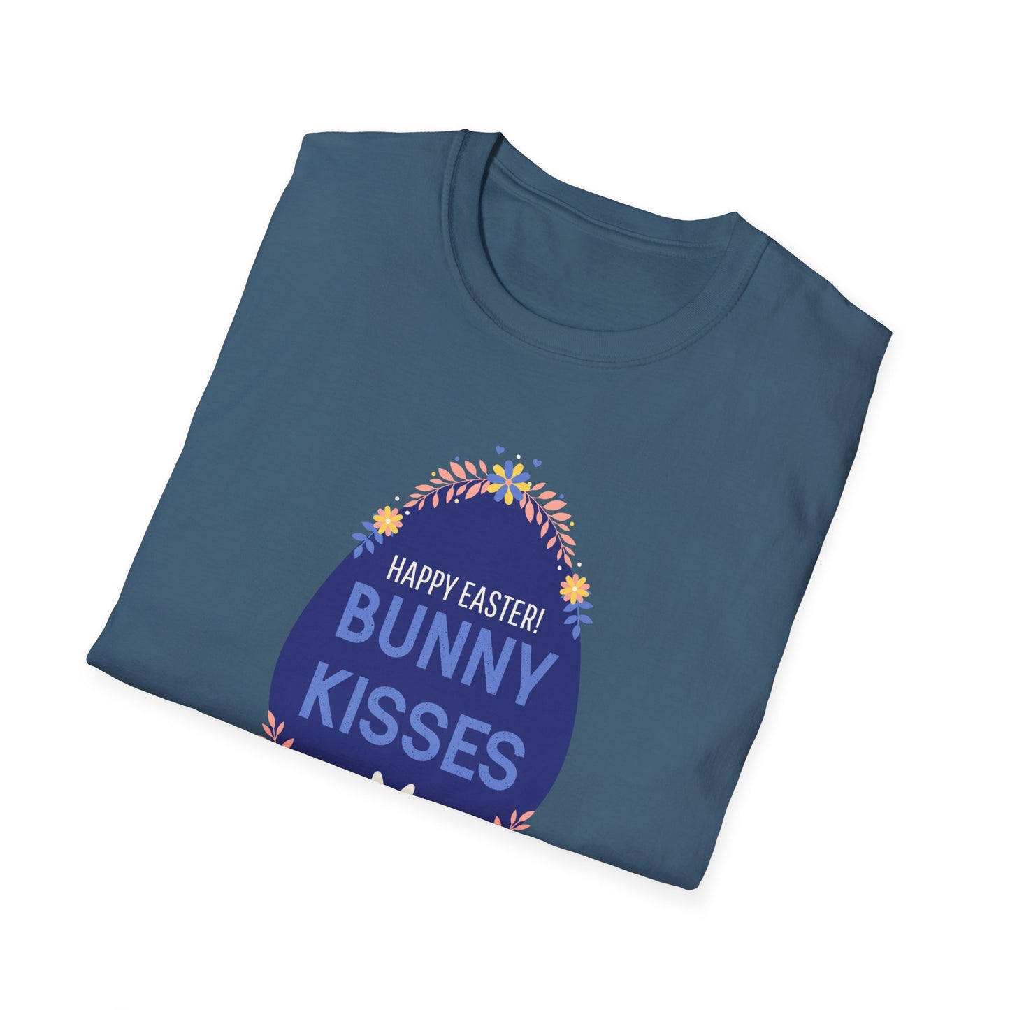 Easter Bunny Kisses T-Shirt, Tee Shirt with Easter Signature, T Shirt with Easter Prints, Tee Shirt with Easter Design - 3