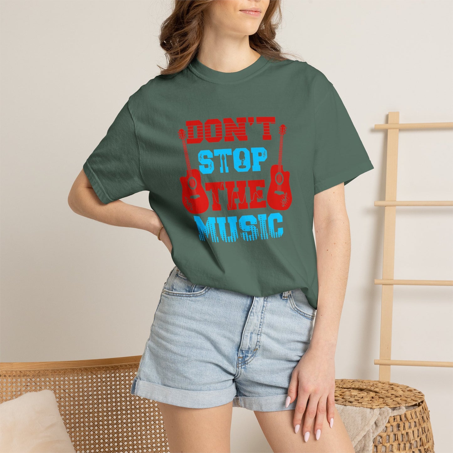Music Graphic Design Unisex Cotton T-shirt  042