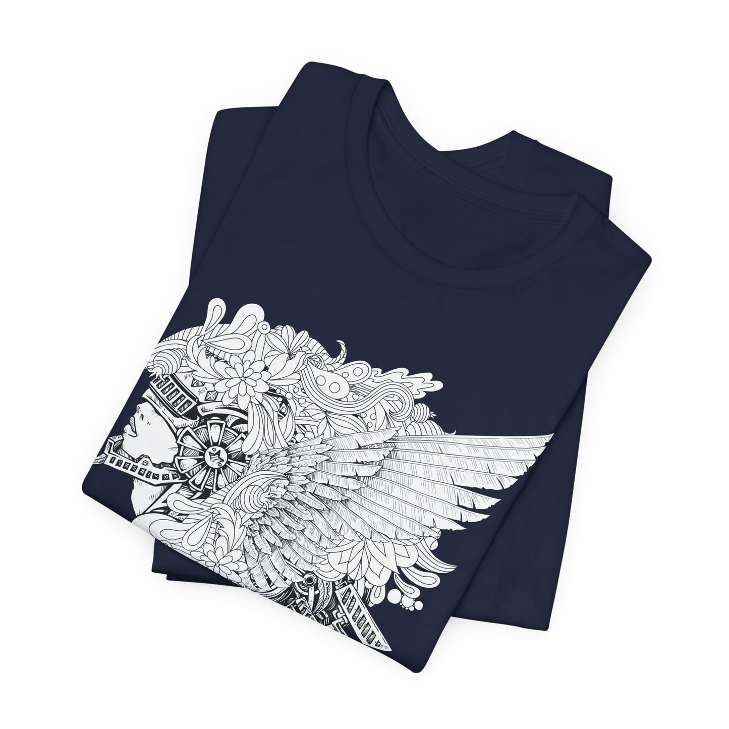 Eagle Illustration Graphic Unisex Cotton T-Shirt r26