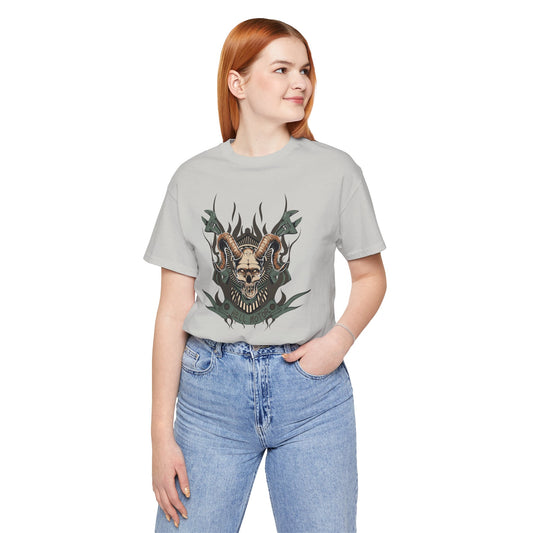 Gothic Skull Graphic Design Unisex Cotton Tee Art-49