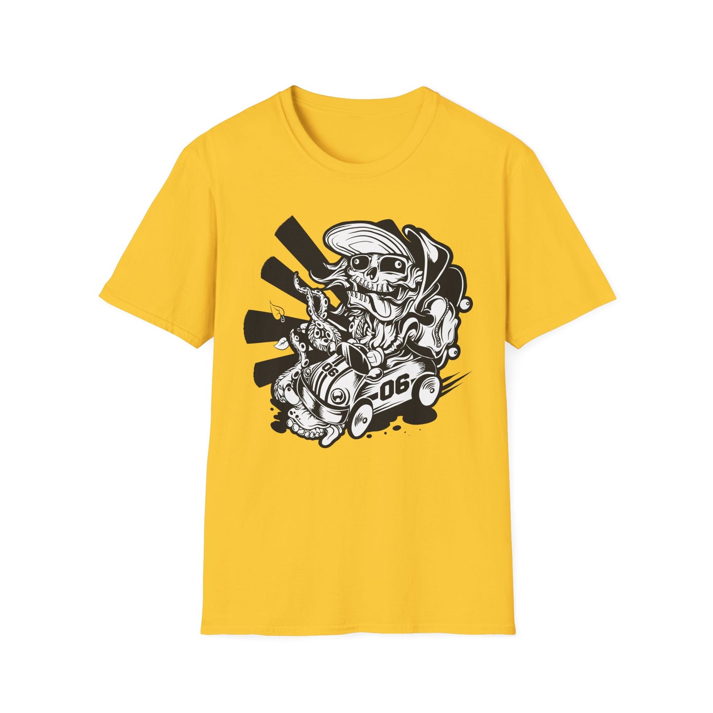 Cartoon Animation T Shirt Unisex Softstyle 64000 Cotton Tee With Fun Art Design Graphics