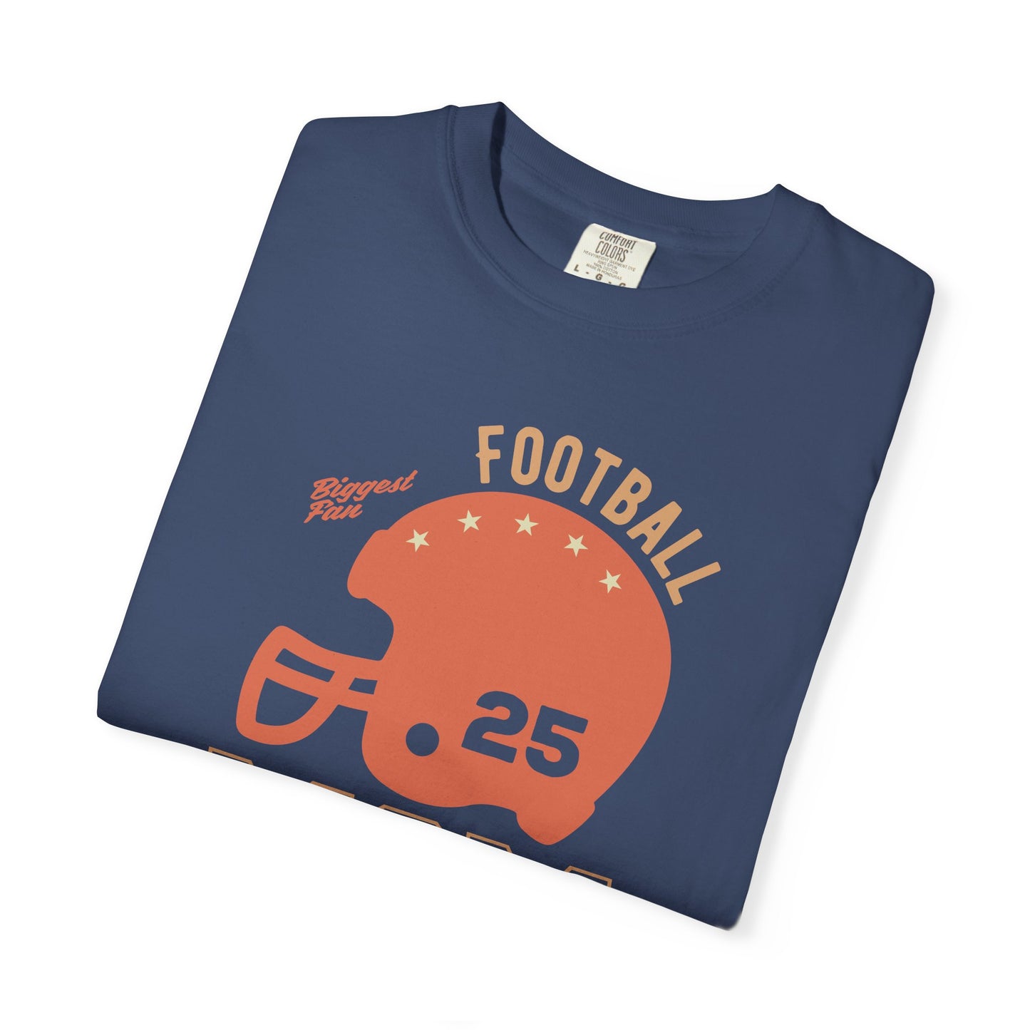 Football Mom T-shirt Mother's Day Mama Tee Unisex Comfort Colors Garment-Dyed Cotton h43