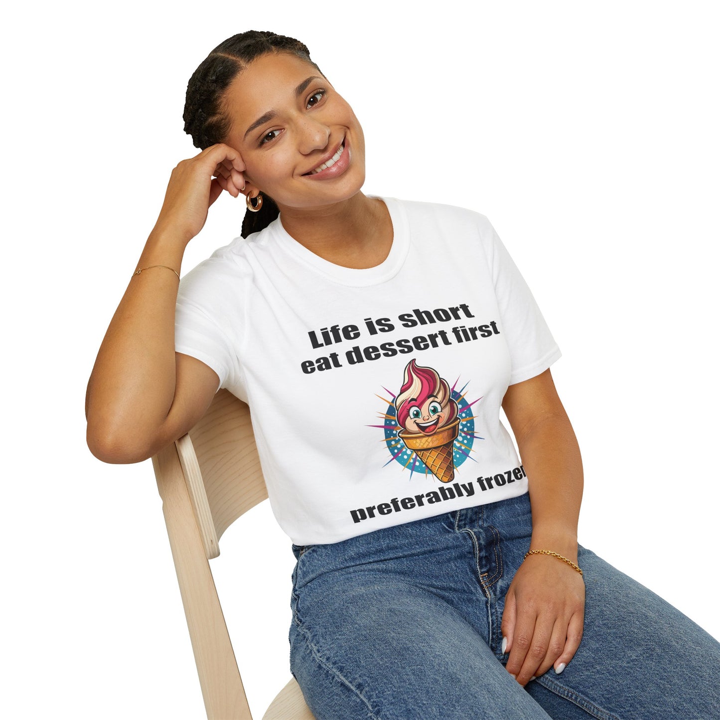 Food Tees, Funny Food T Shirts, Funny T Shirts, Shirt with Food, Junk Food Tees, Shirt with Ice Cream, Ice Cream T-Shirt