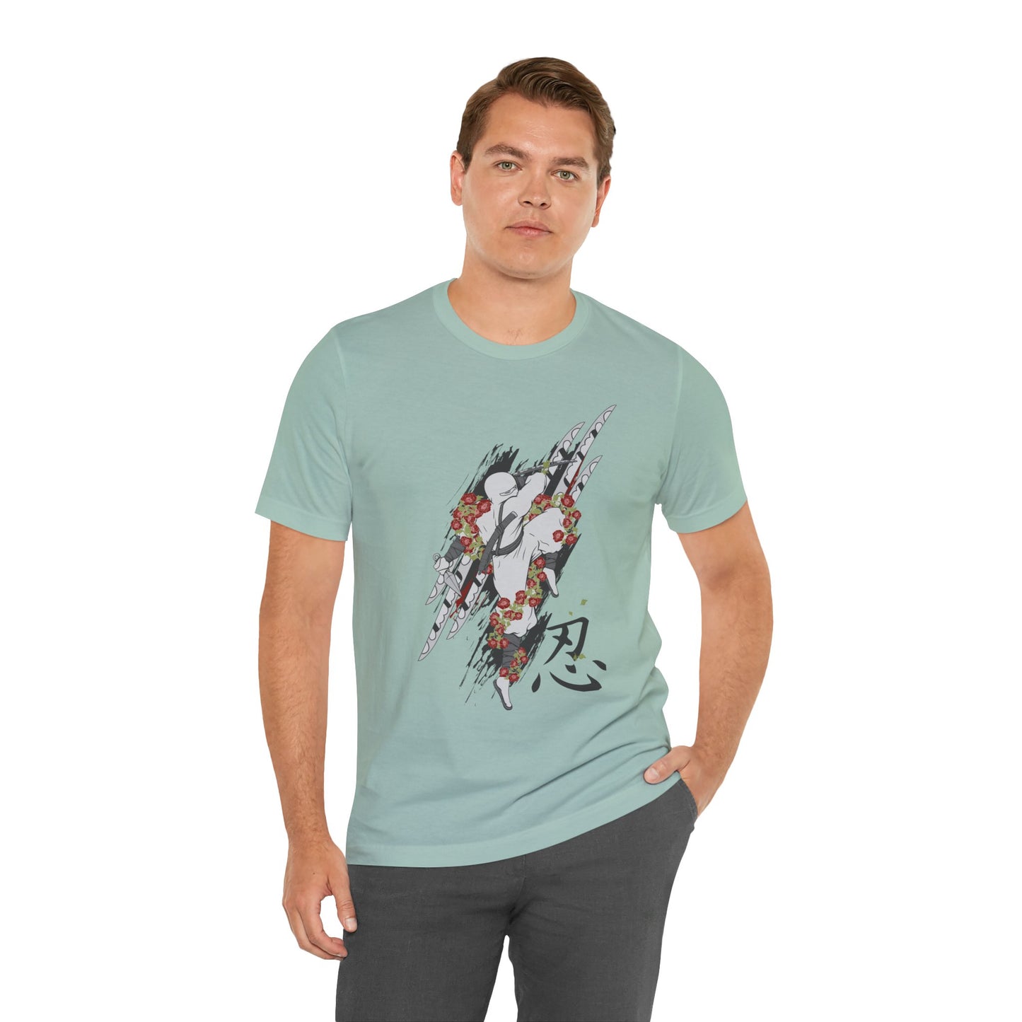Ninja Samurai Artwork Graphic Unisex Cotton T-Shirt r5