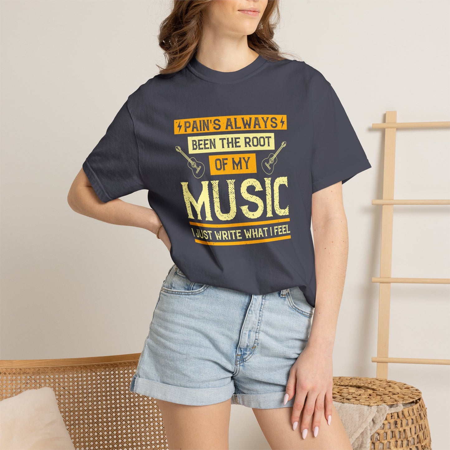 Music Graphic Design Unisex Cotton T-shirt  m41