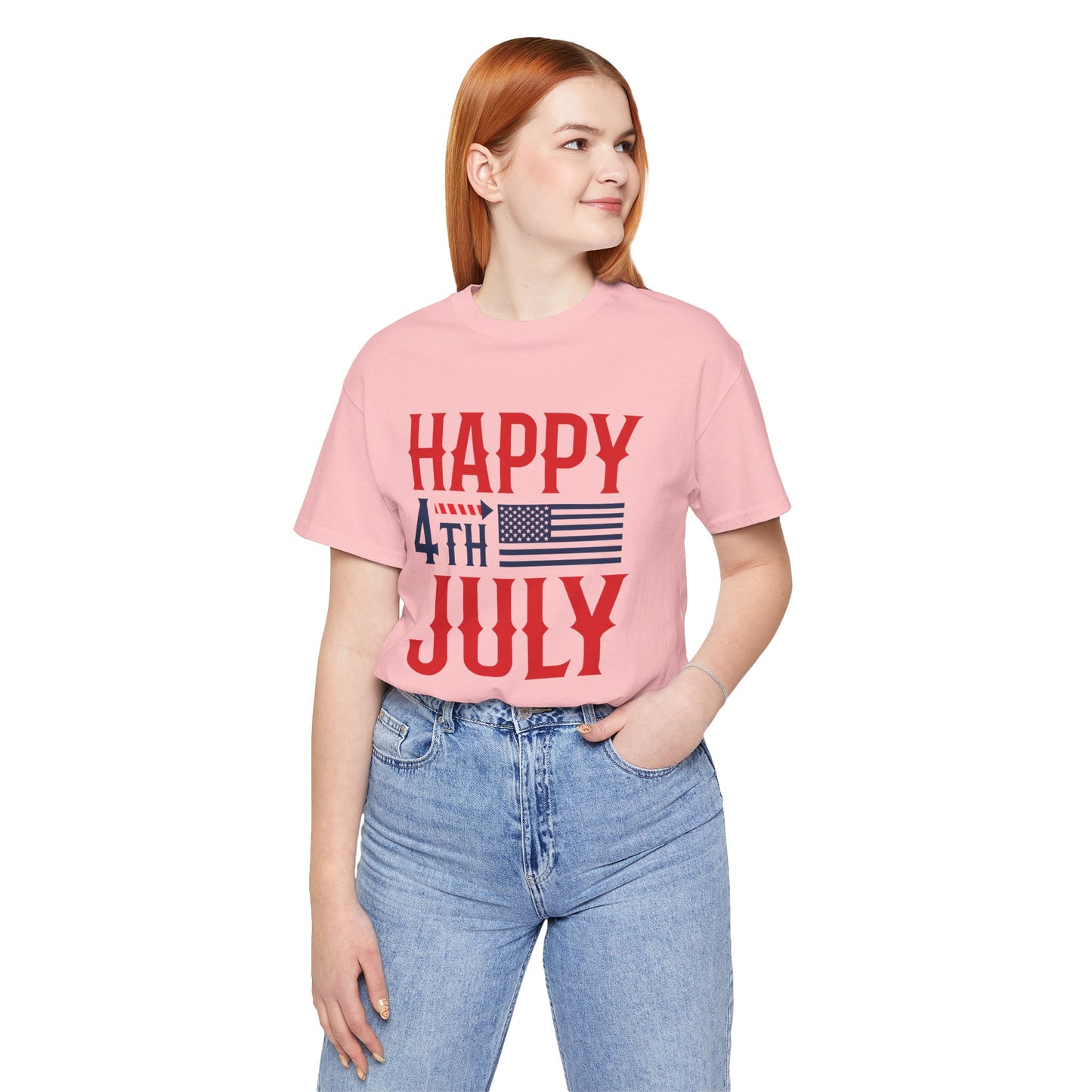 American Flag Graphic Unisex Cotton T-Shirt 011