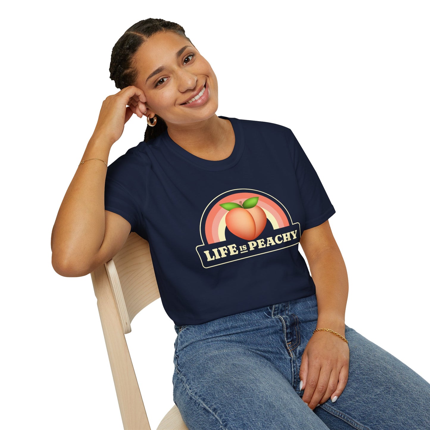 Food Tees, Funny Food T Shirts, Funny T Shirts, Shirt with Fruits, Shirt with Peach