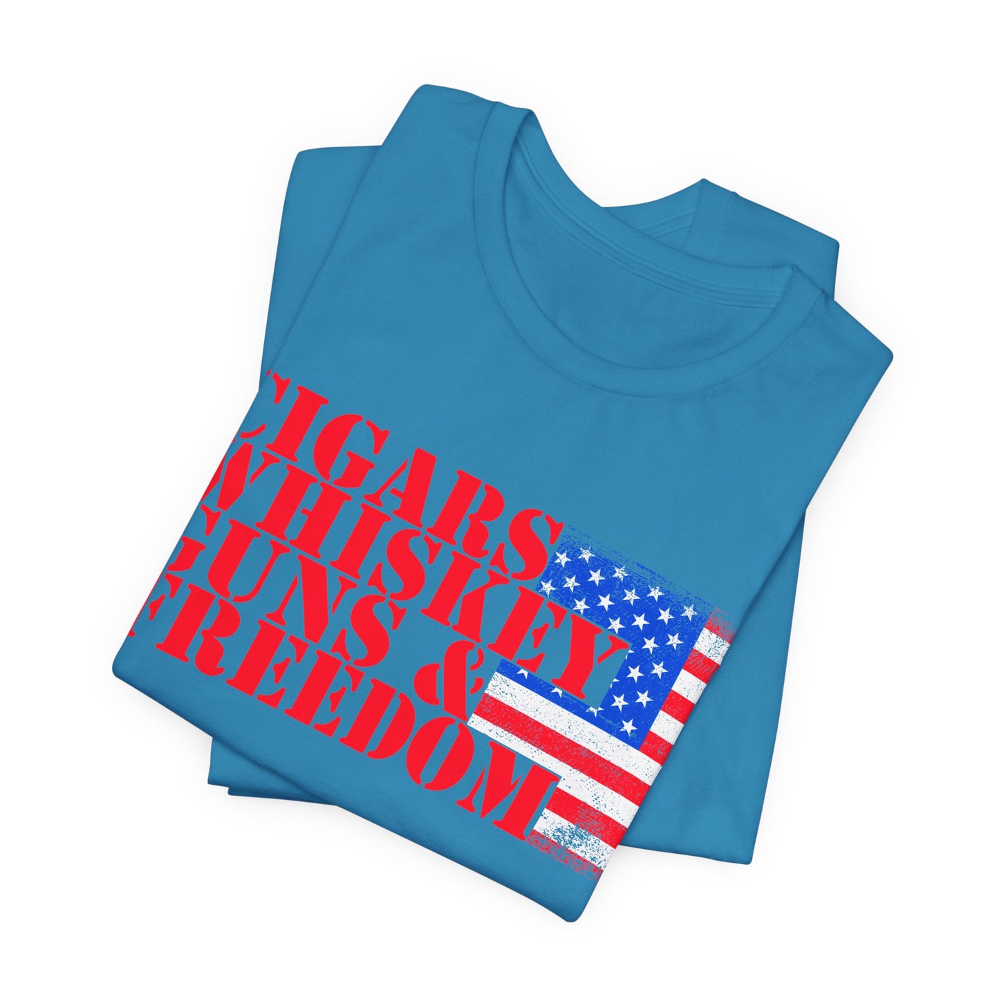 American Flag Graphic Unisex Cotton T-Shirt a2