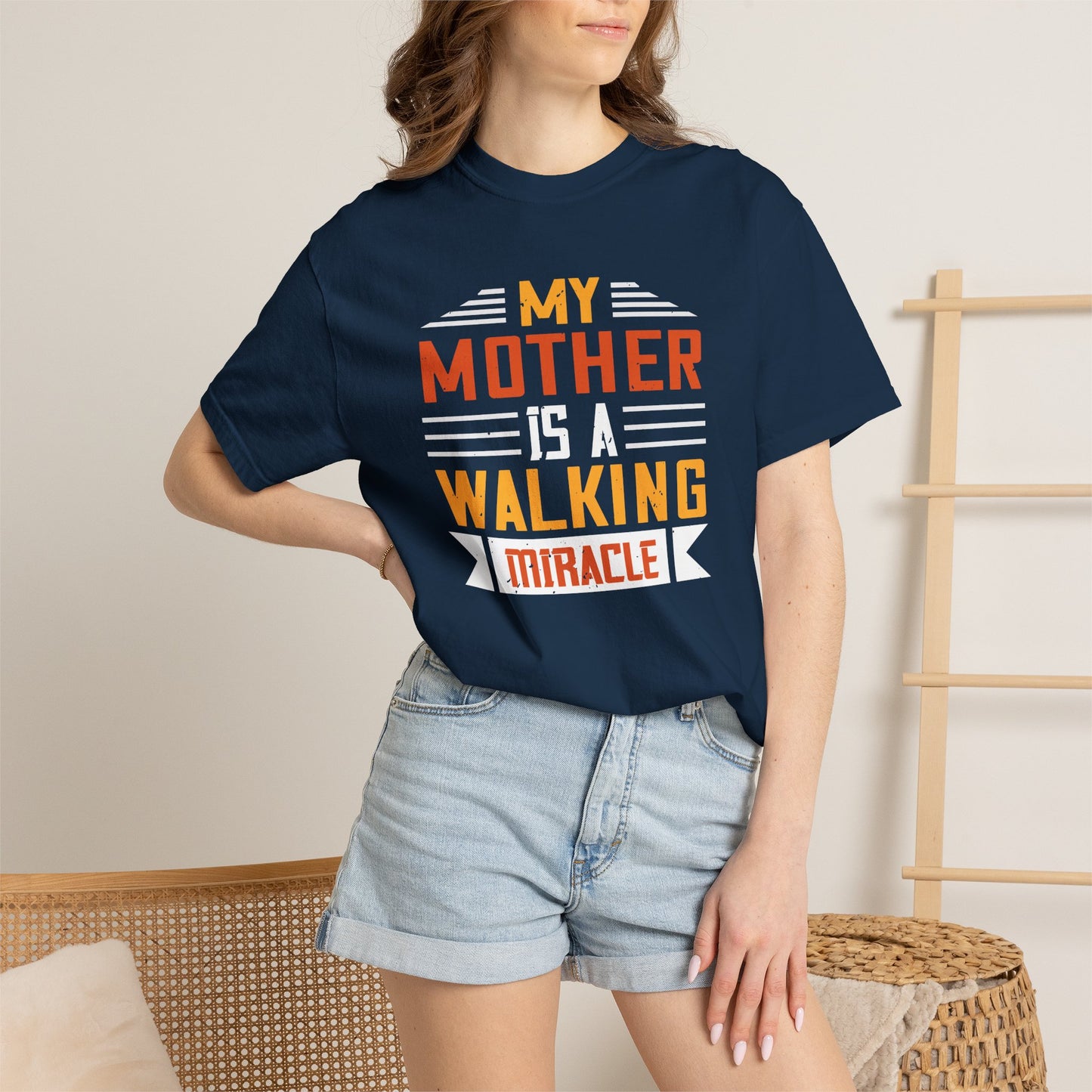 Mom T-shirt Mother Day Mama Tee Unisex Comfort Colors Garment-Dyed Cotton h87