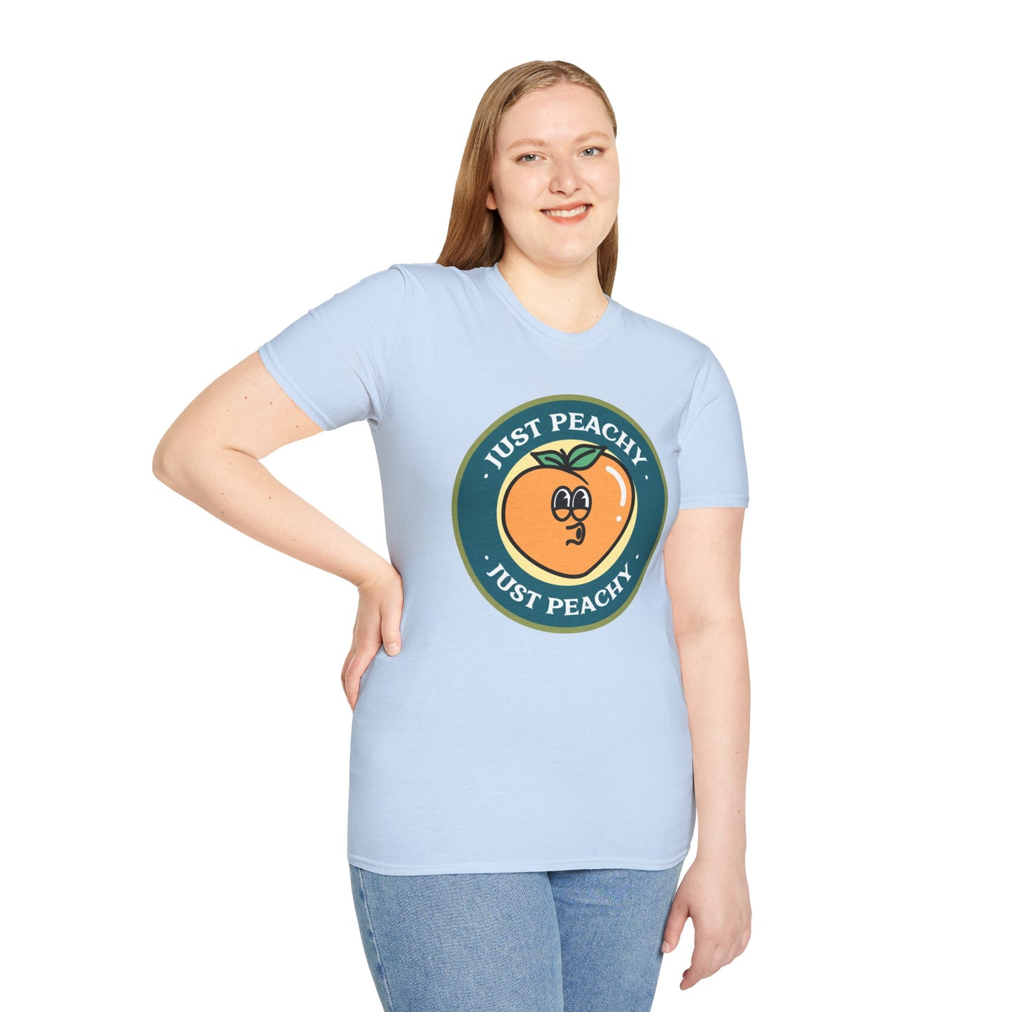 Food Tees, Funny Food T Shirts, Funny T Shirts, Shirt with Fruits, Shirt with Peach