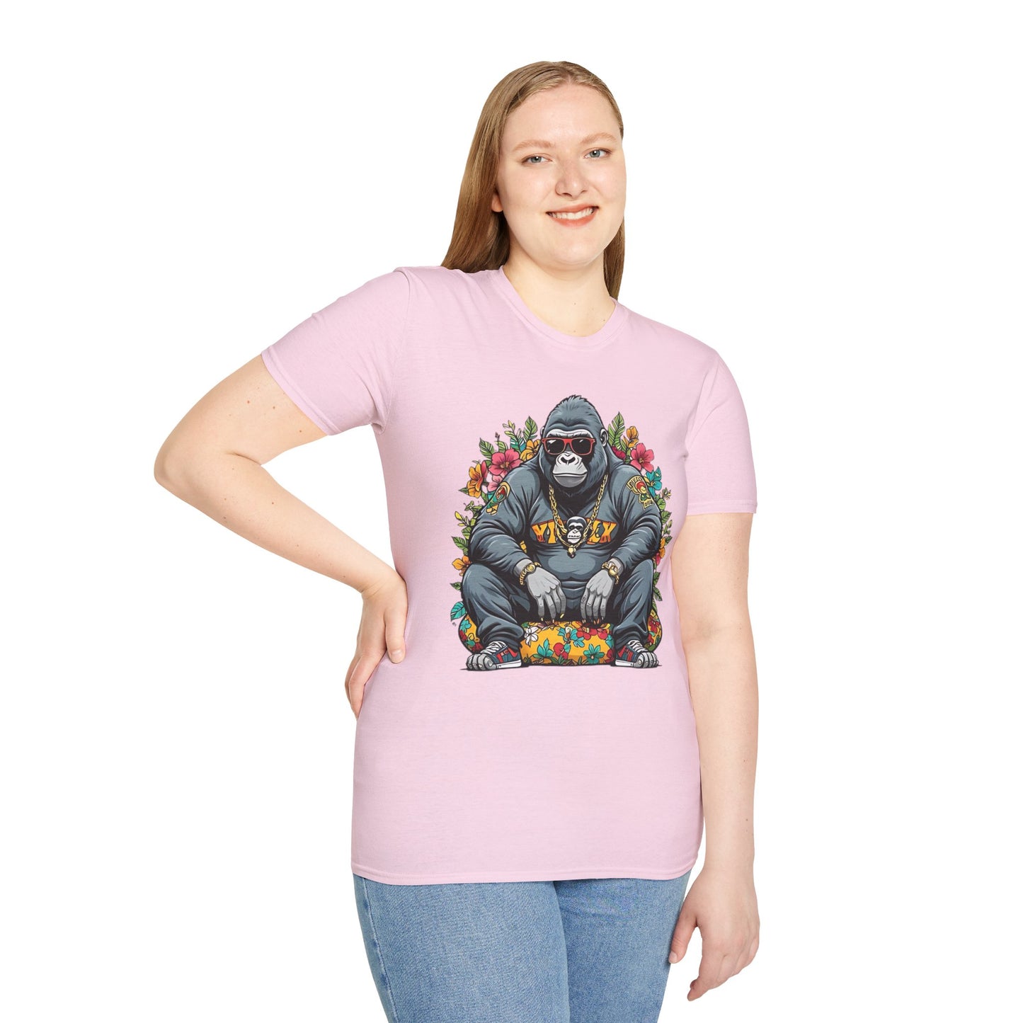 Animals Tees, Funny Animals Shirt, T Shirts with Funny Animals, T-Shirt with Gorilla, Monkey Tees