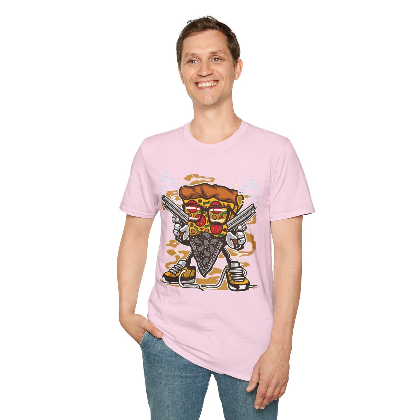 Cartoon Animation Tee Shirt Unisex Funny Graphic Gildan Softstyle 64000 Cotton Tee