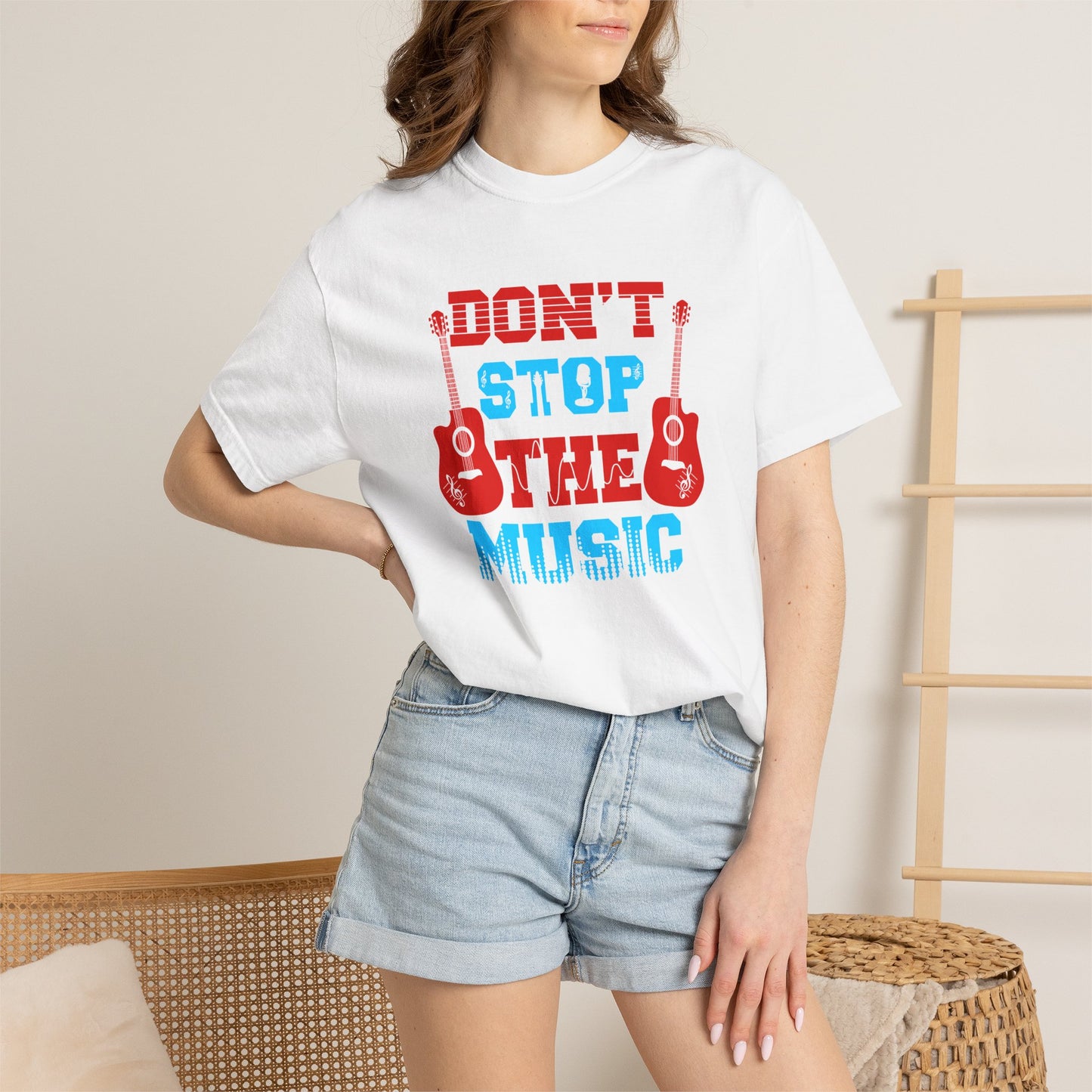 Music Graphic Design Unisex Cotton T-shirt  042