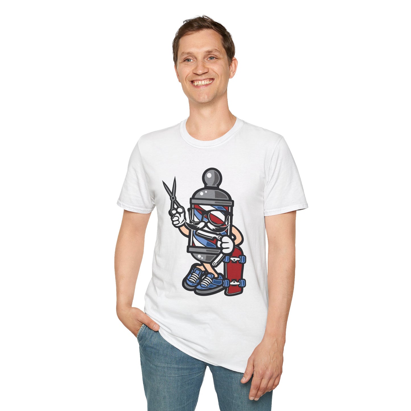 Cartoon Animation T Shirt Unisex Funny Tee Cotton Gildan Softstyle 64000 Comfortable Wear