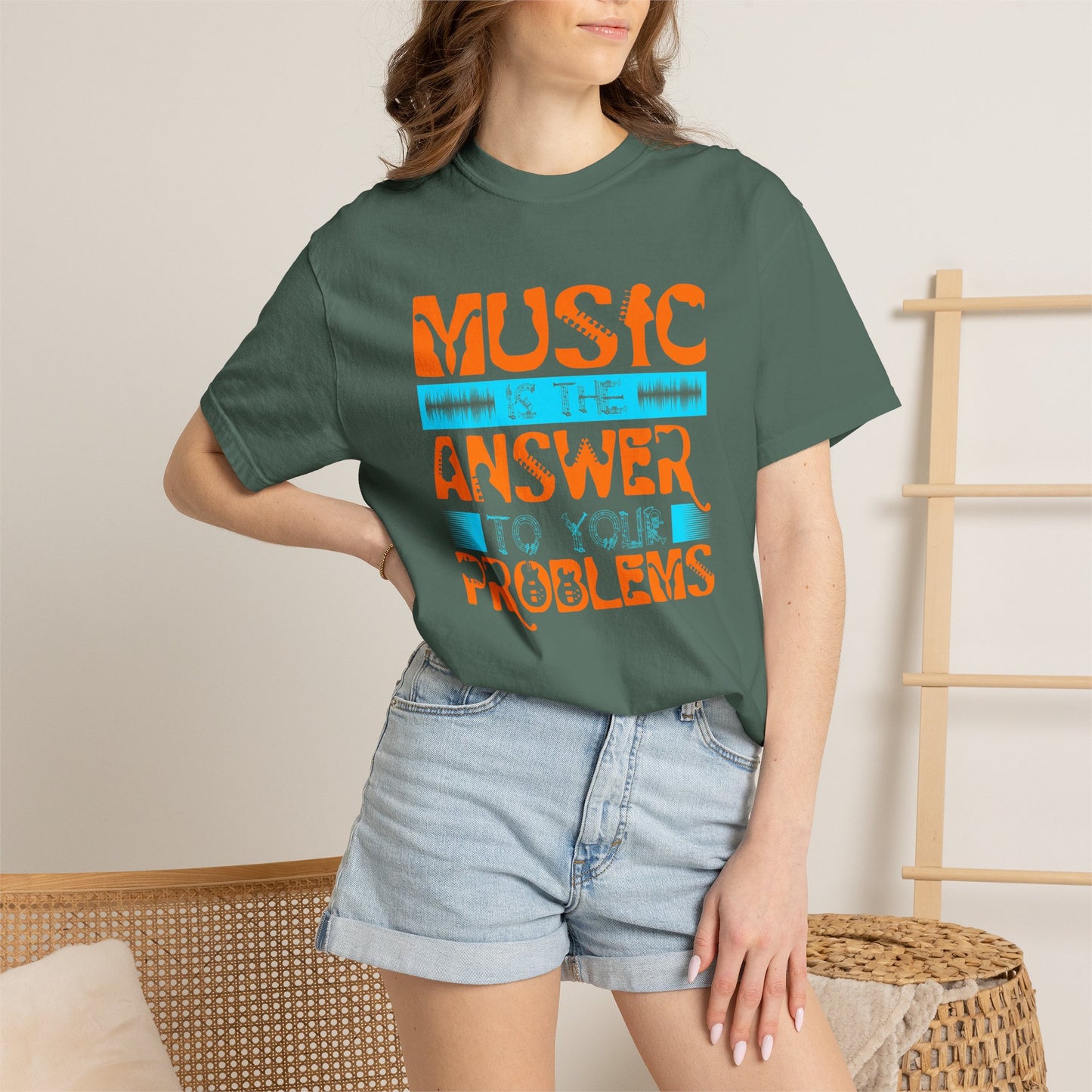 Music Graphic Design Unisex Cotton T-shirt 073