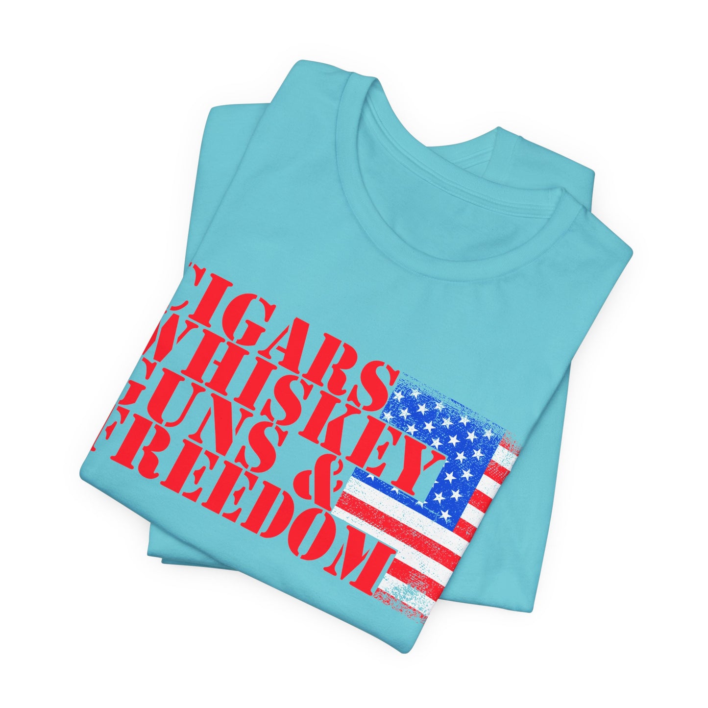 American Flag Graphic Unisex Cotton T-Shirt a2