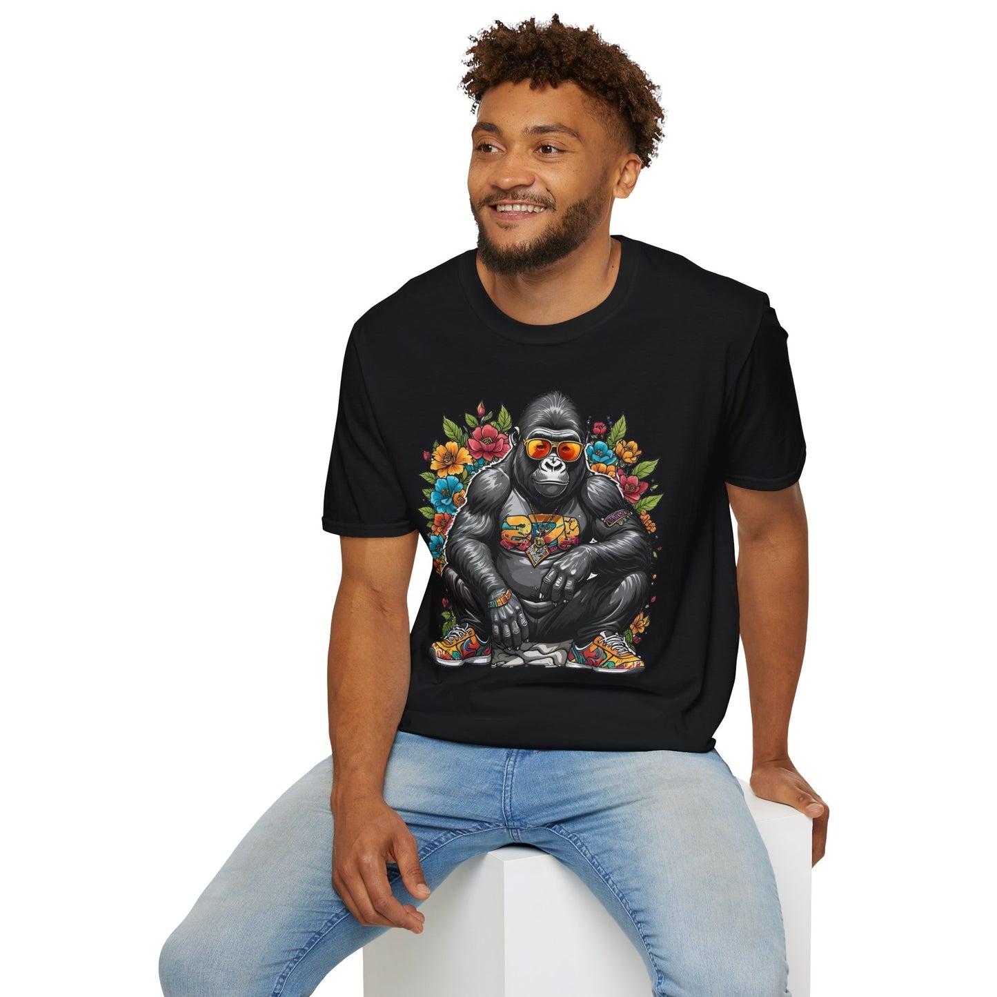 Animals Tees, Funny Animals Shirt, T Shirts with Funny Animals, T-Shirt with Gorilla, Monkey Tees