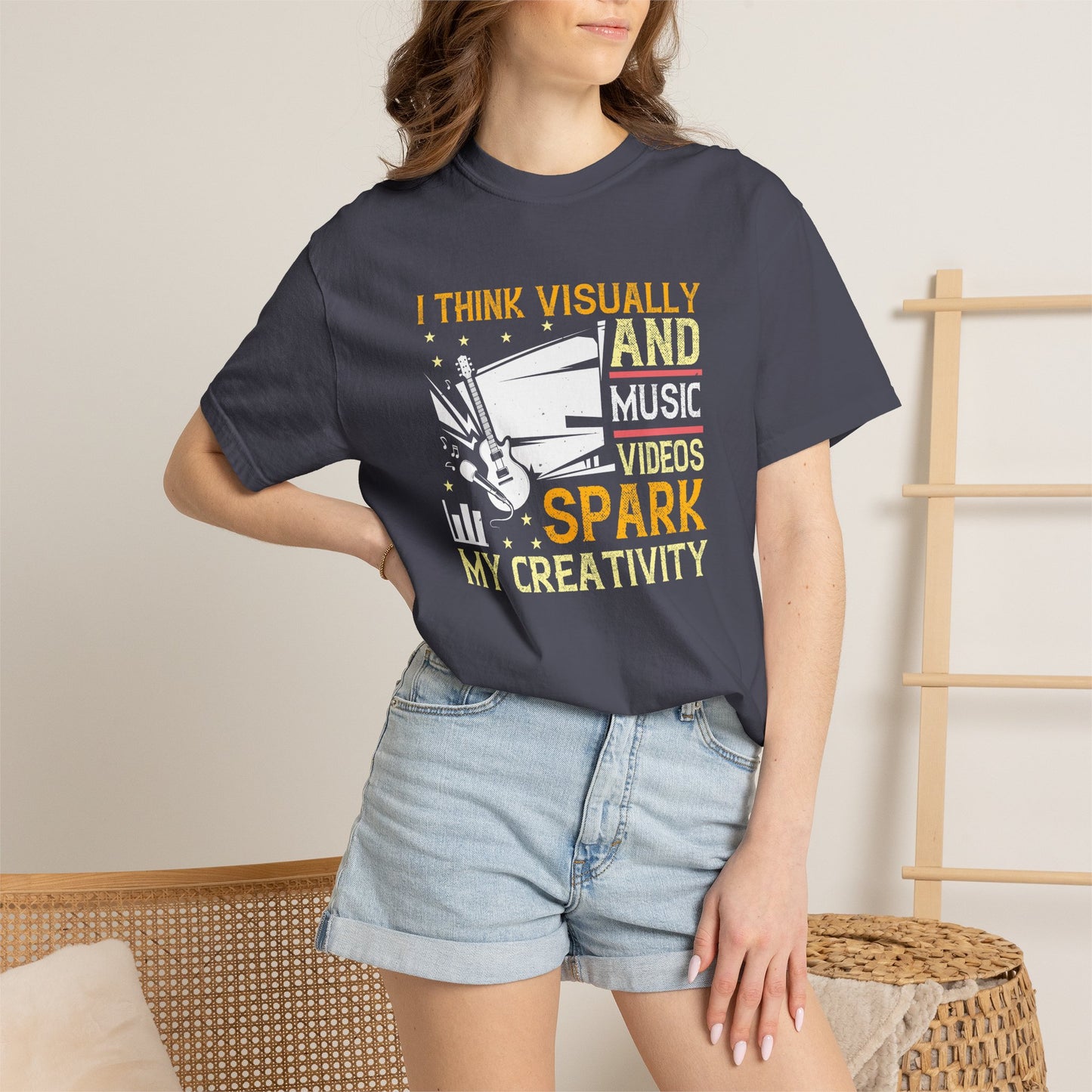 Music Graphic Design Unisex Cotton T-shirt m14