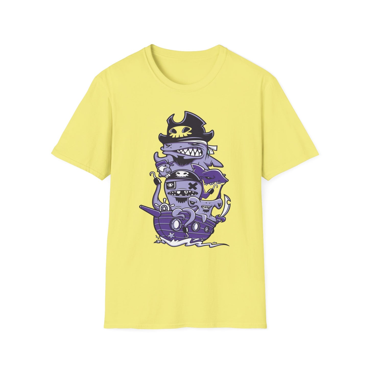 Cartoon T Shirt Animation Tee Unisex Softstyle 64000 100 Percent Ring Spun Cotton Funny Graphic Tee