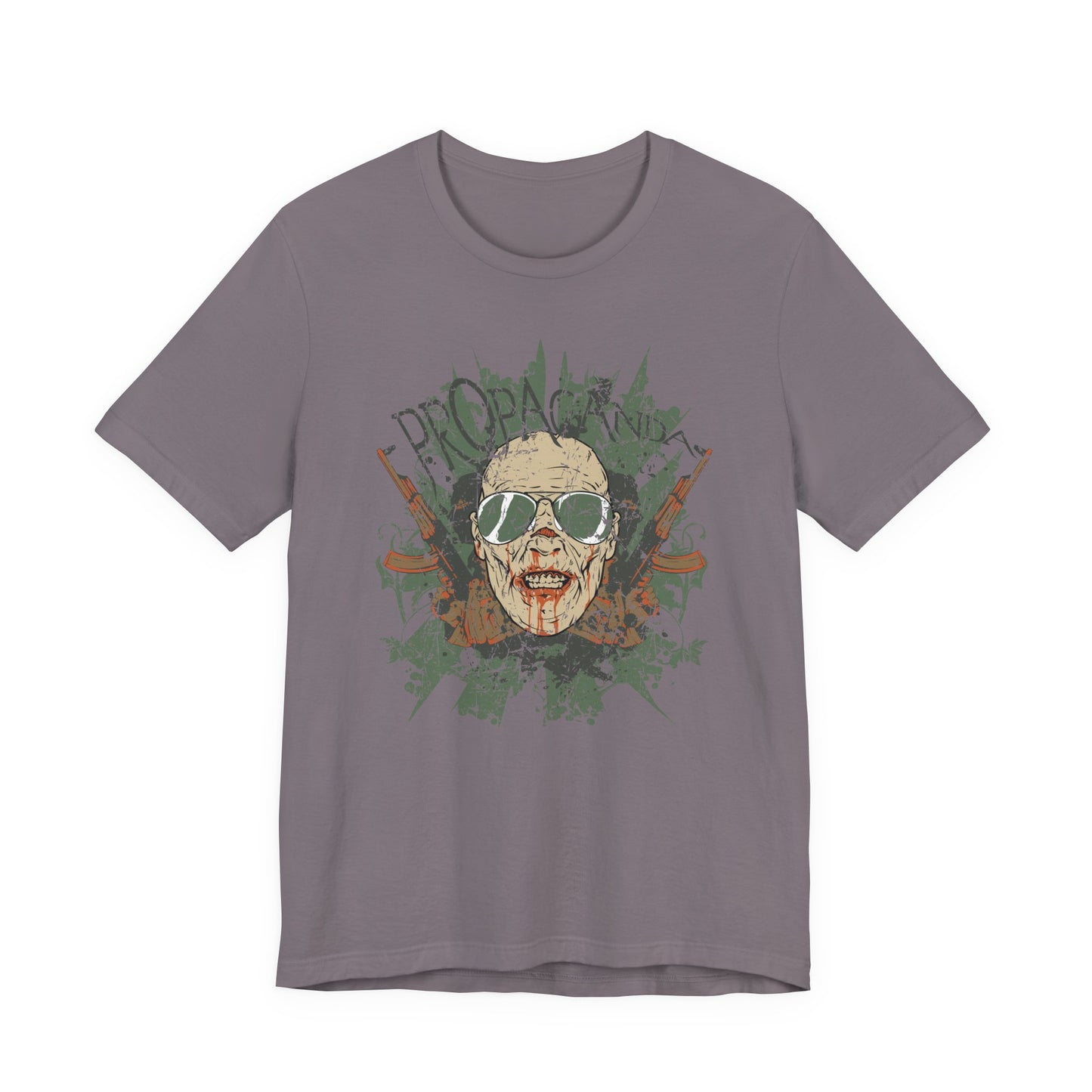 Retro Skull Floral Graphic Design Unisex Cotton T-Shirt G-2