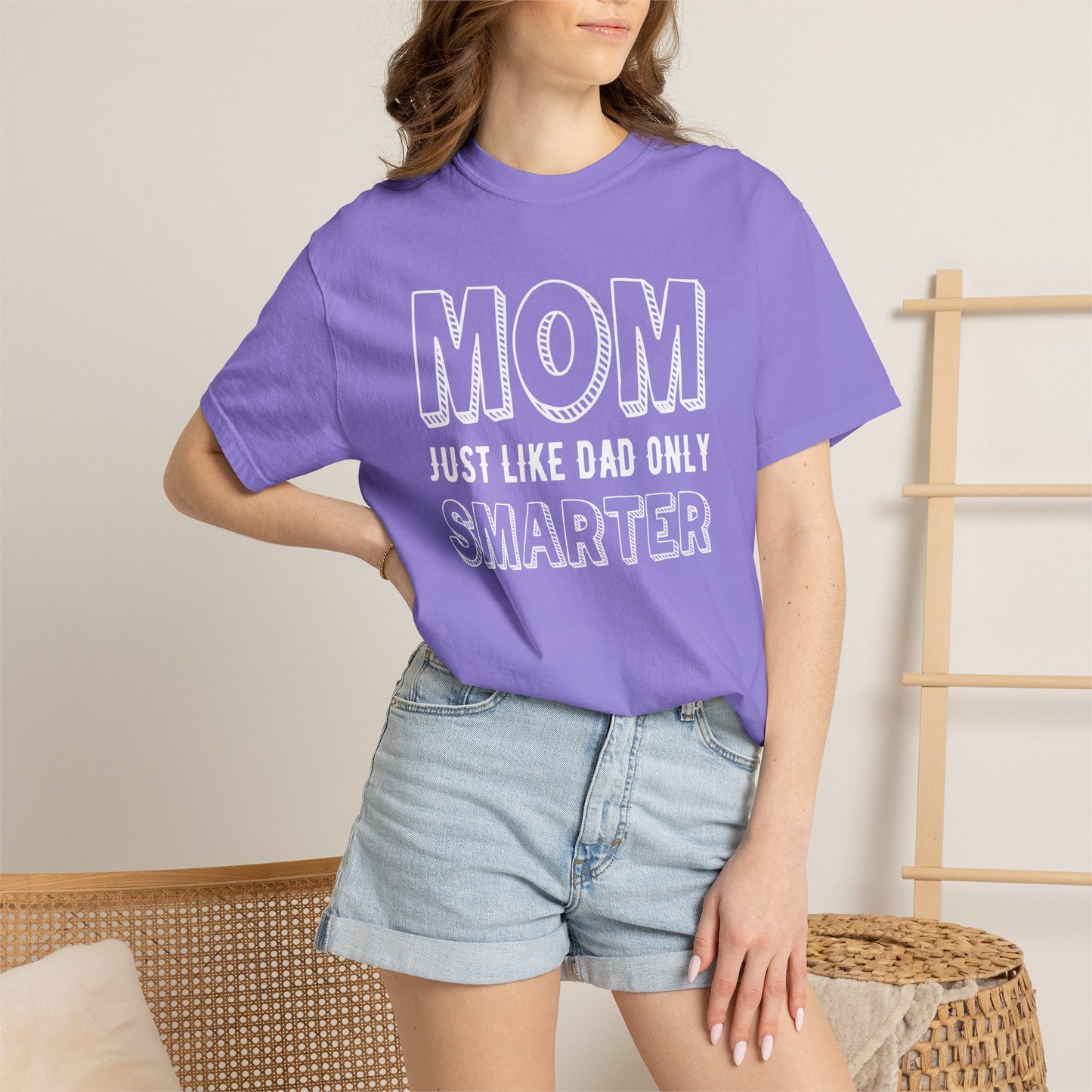 Mom T-shirt Mother's Day Mama Tee Unisex Comfort Colors Garment-Dyed Cotton h35