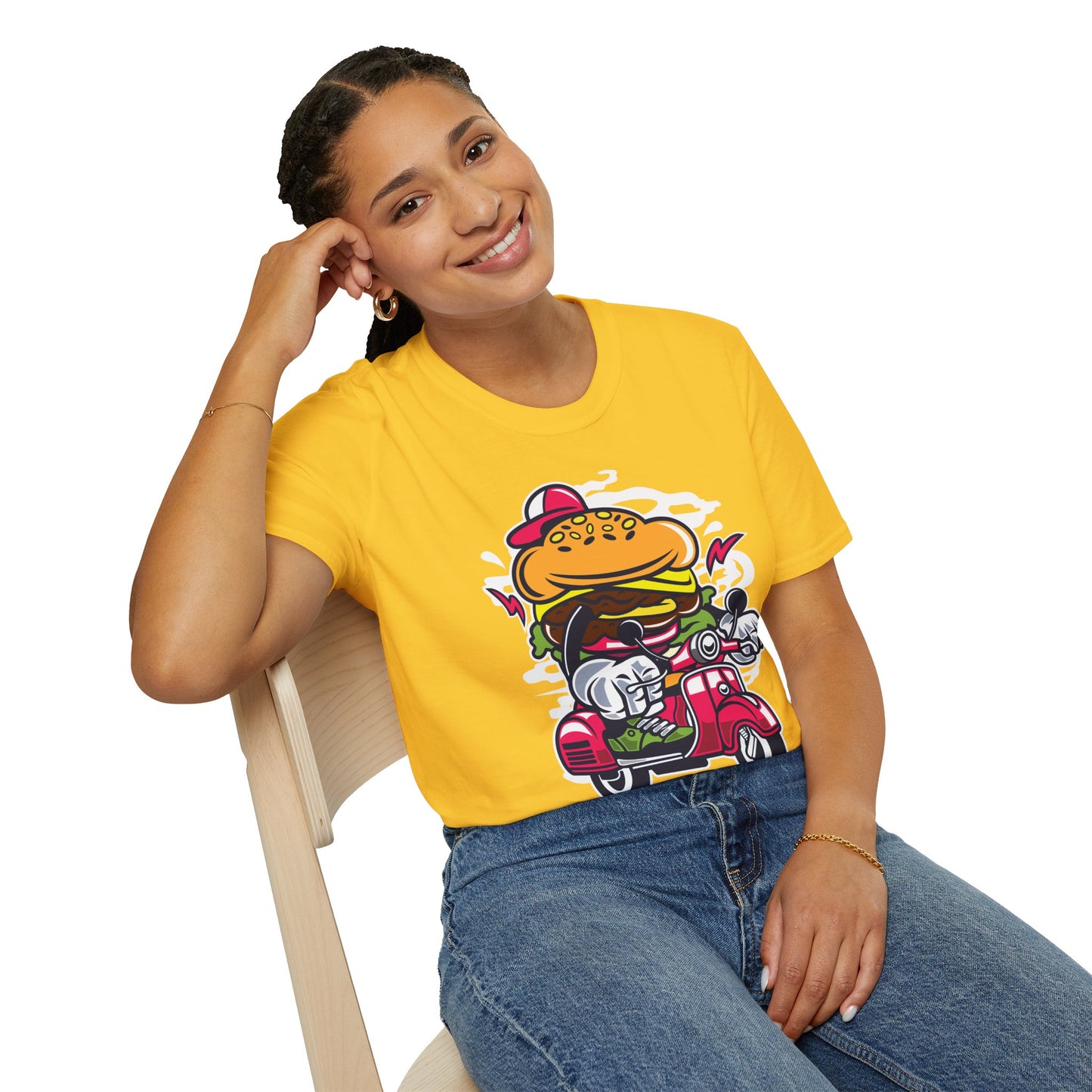 Cartoon T Shirt Animation Tee Funny Unisex Softstyle Gildan 64000 100 Percent Ring Spun Cotton