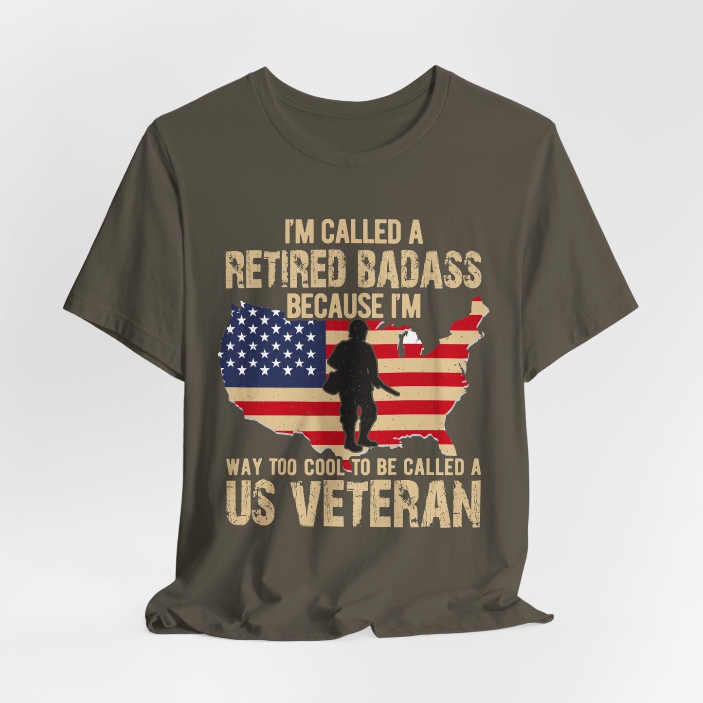 Army Veteran Patriotic Graphic Design Unisex Cotton T-Shirt v22