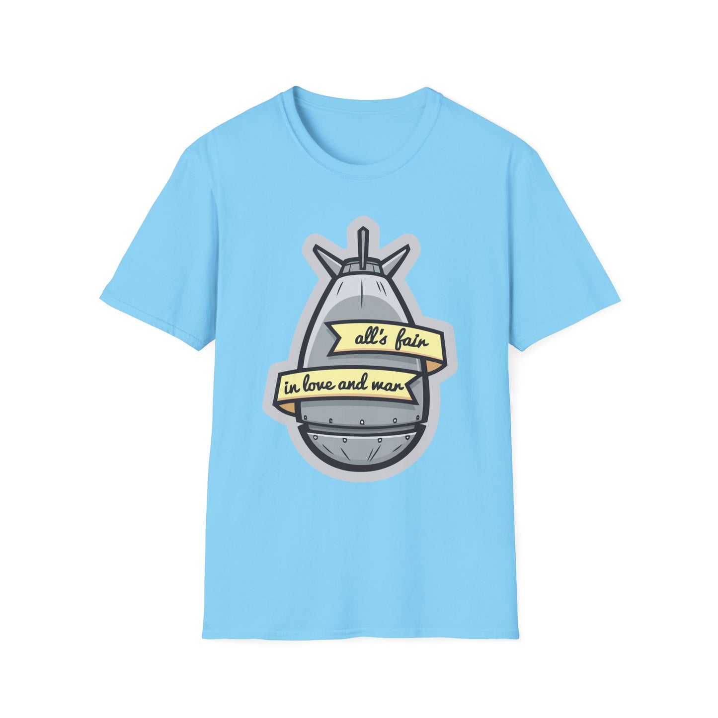 Cartoon T Shirt Animation T Shirt Funny Tee Shirt Unisex Gildan Softstyle 64000 100 Percent Cotton