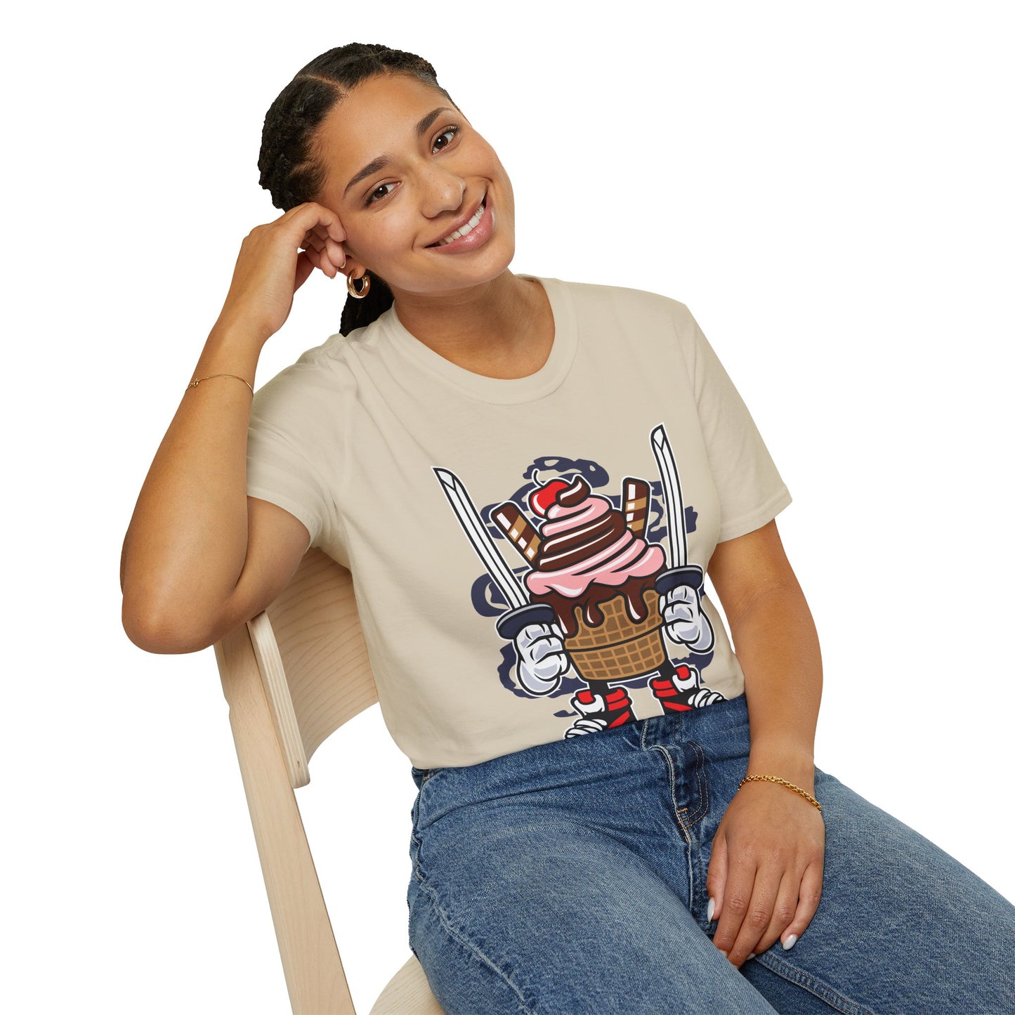 Cartoon T Shirt Unisex Animation Tee Funny Tee Gildan Softstyle 64000 Ring Spun Cotton 99