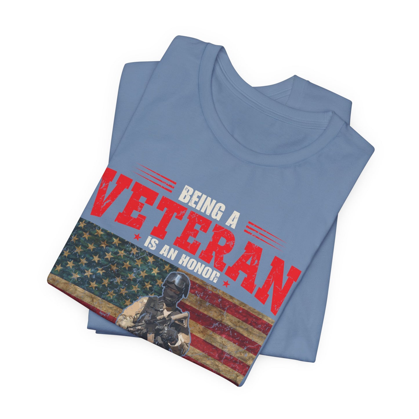 Veteran Grandpa T-Shirt American Flag Soldier Grandpa Unisex Cotton Tee v34