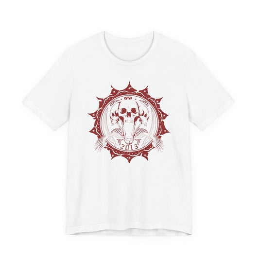 Skull Elephant Mandala Tee Boho Skull Graphic Shirt Art-51