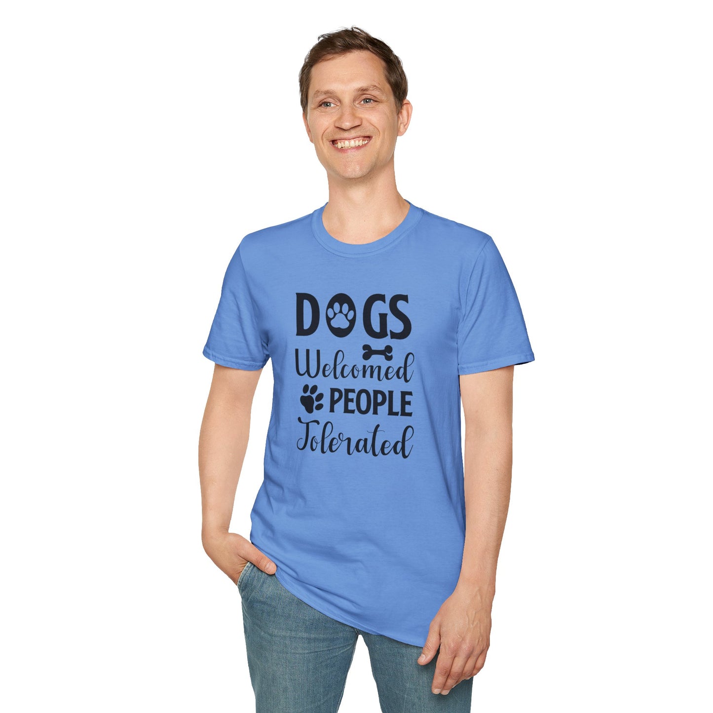 Dog Slogan T Shirts With Funny Words Tee Shirt Featuring Funny Quotes Unisex Gildan Softstyle 64000 Ringspun Cotton