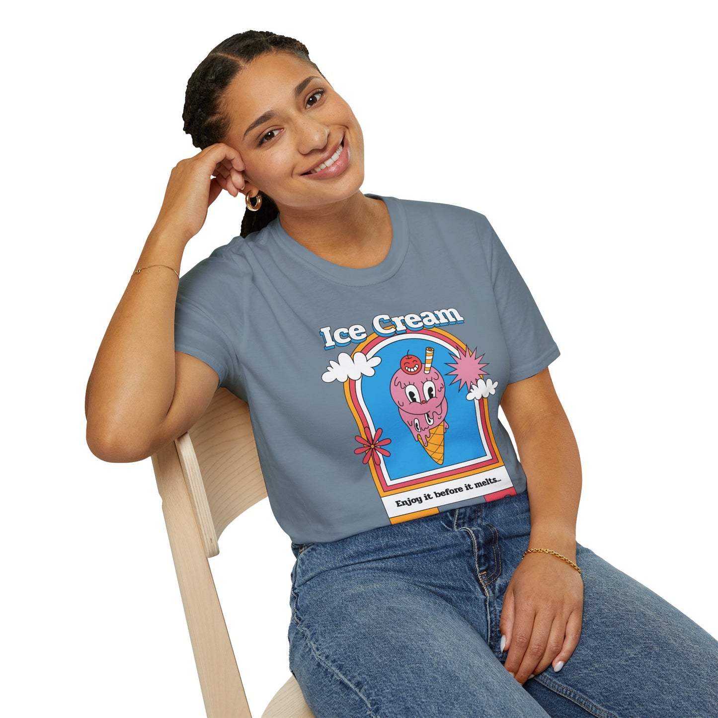Food Tees, Funny Food T Shirts, Funny T Shirts, Shirt with Food, Junk Food Tees, Shirt with Ice Cream, Ice Cream T-Shirt